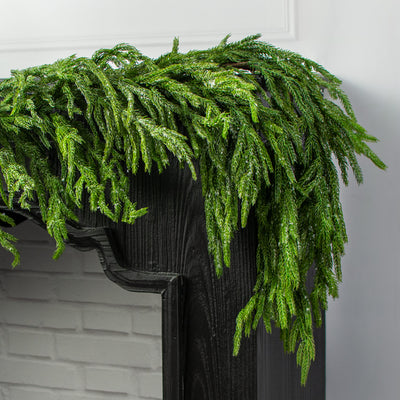 70" Frosted Fir Pine Garland Lifestyle Photo