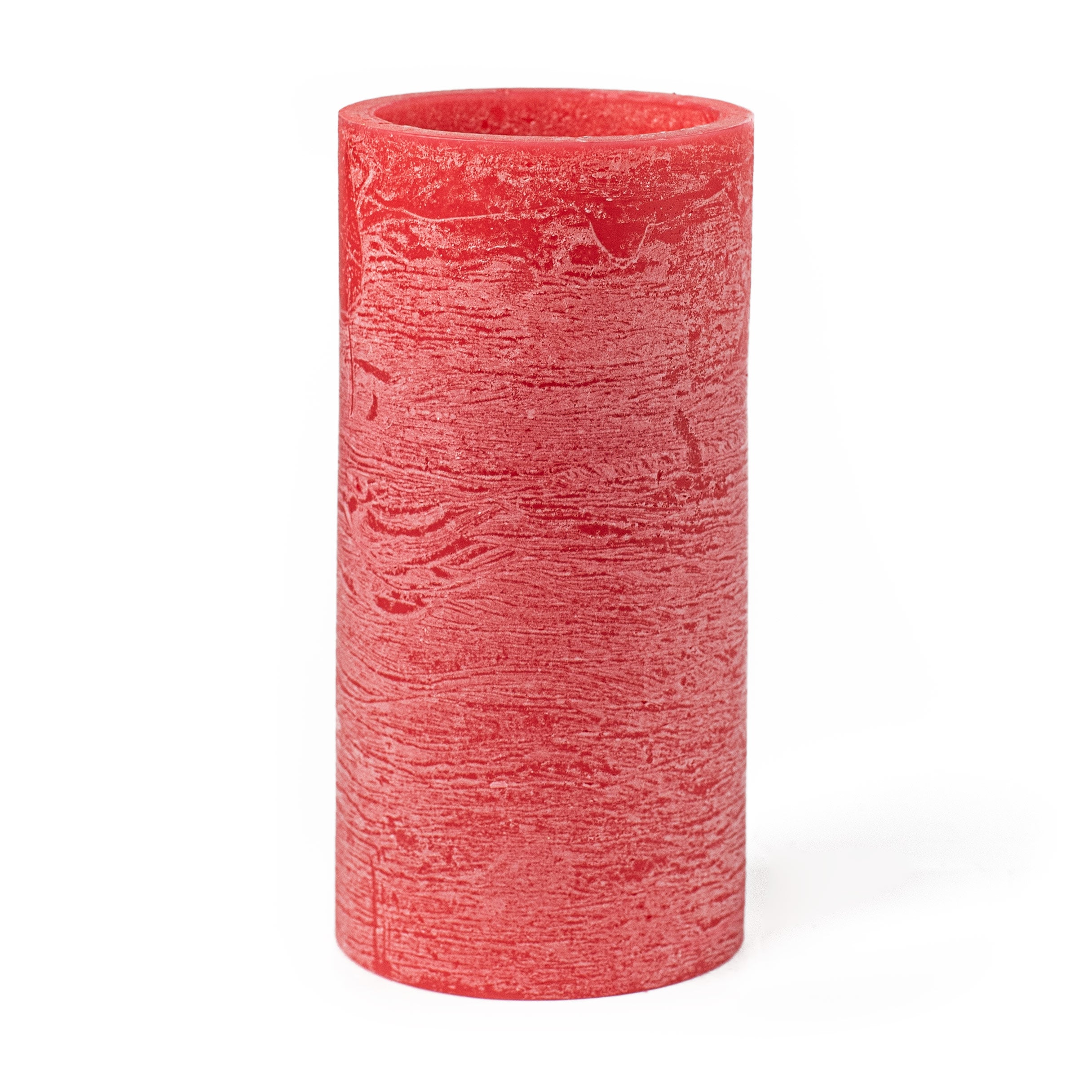 6" Frosted Flameless Candle: Red Item Number: LL601424