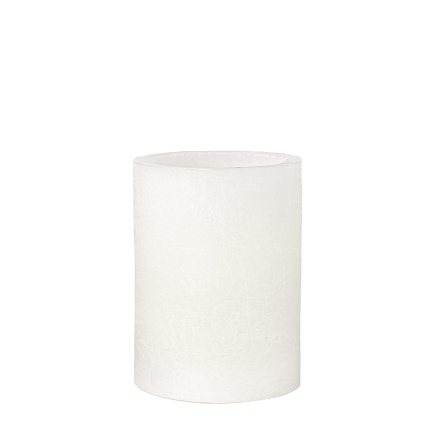 4" Frosted Flameless Candle: White Item Number: LL601327