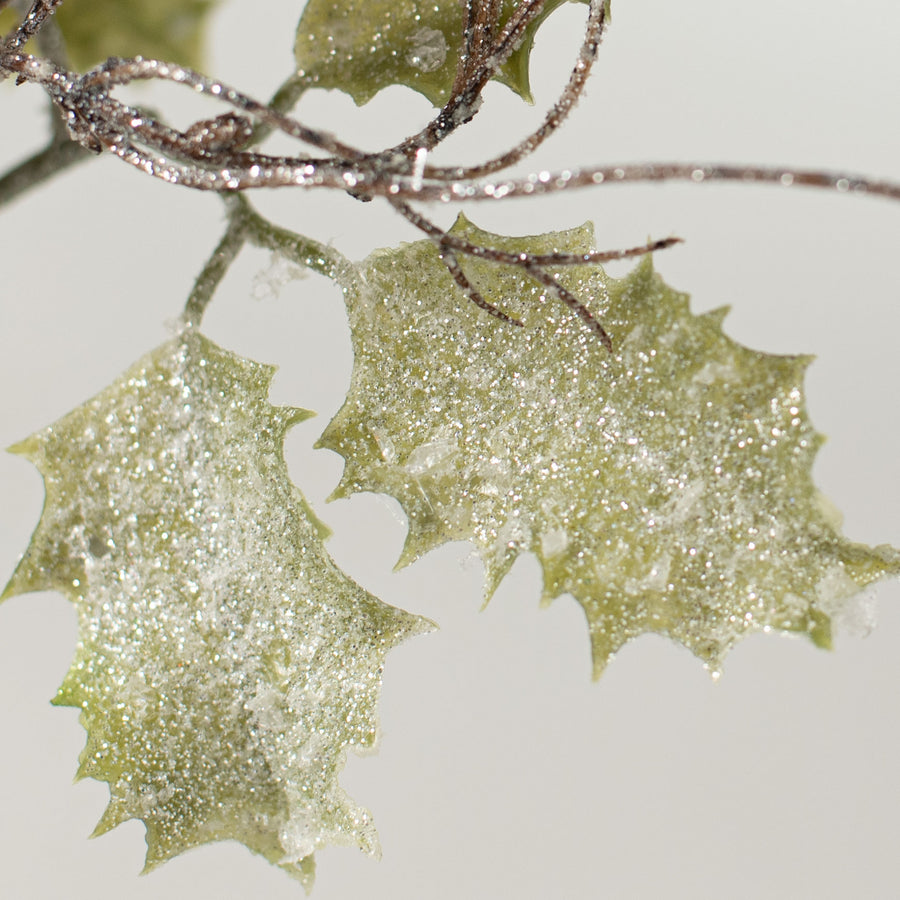 15" Frosted Holly Berry Pick detail photo 4