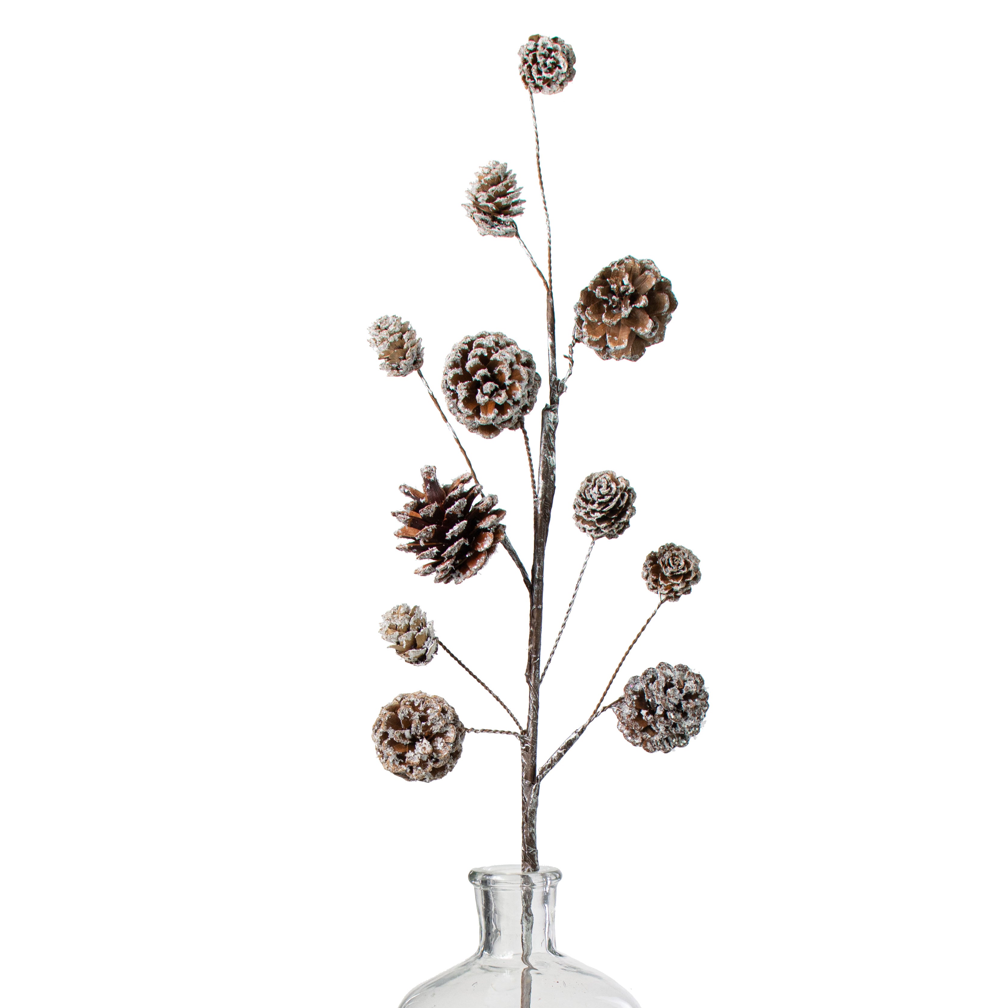 25" Frosted Pinecone Spray Item Number: 281279