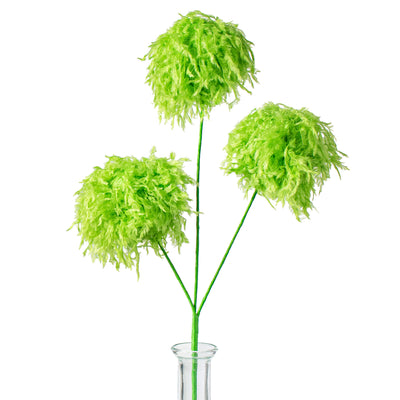 16" Furry Fabric Ball Spray: Lime Green Item Number: XP1027