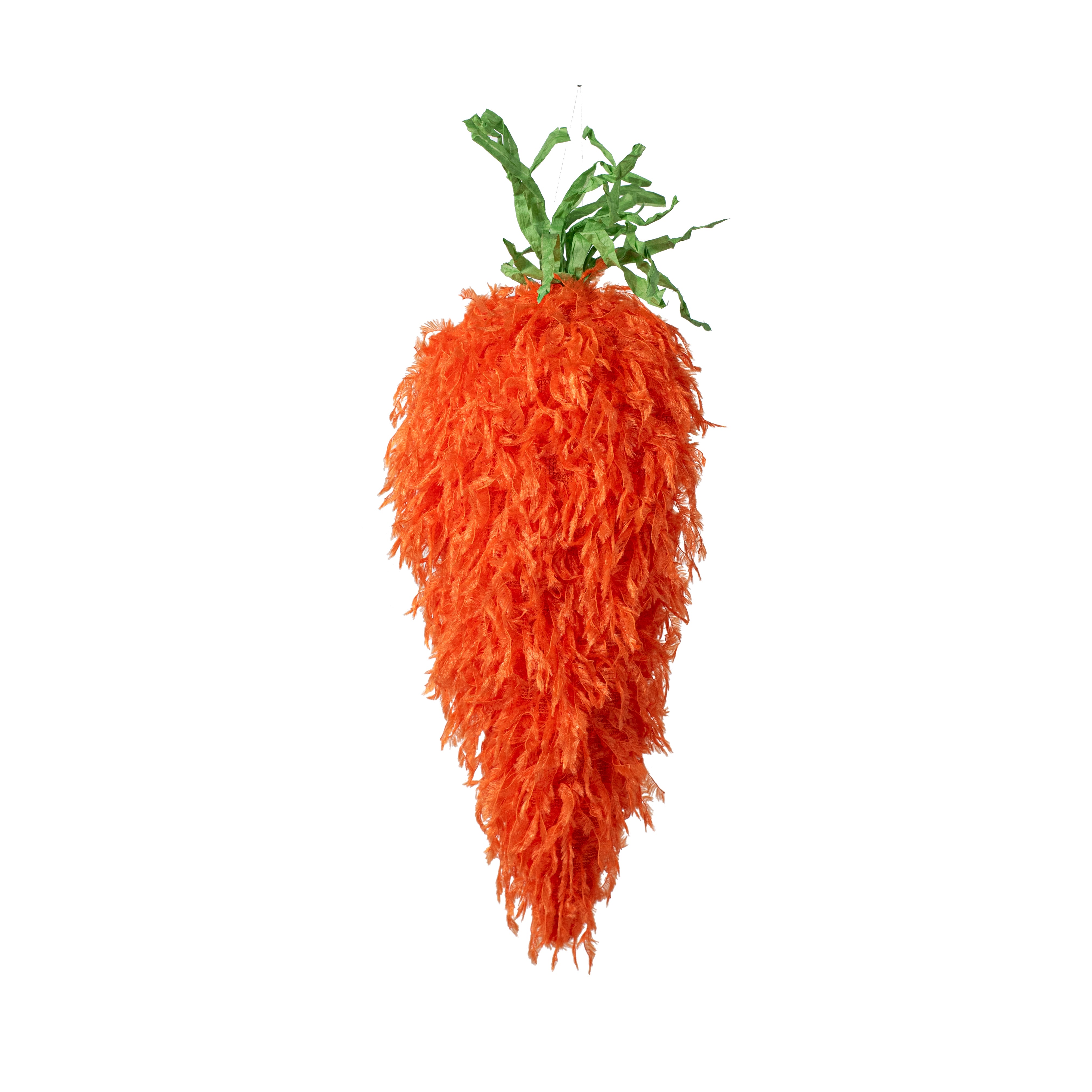 16" Furry Fabric Carrot Wreath Accent Item Number: HE7257