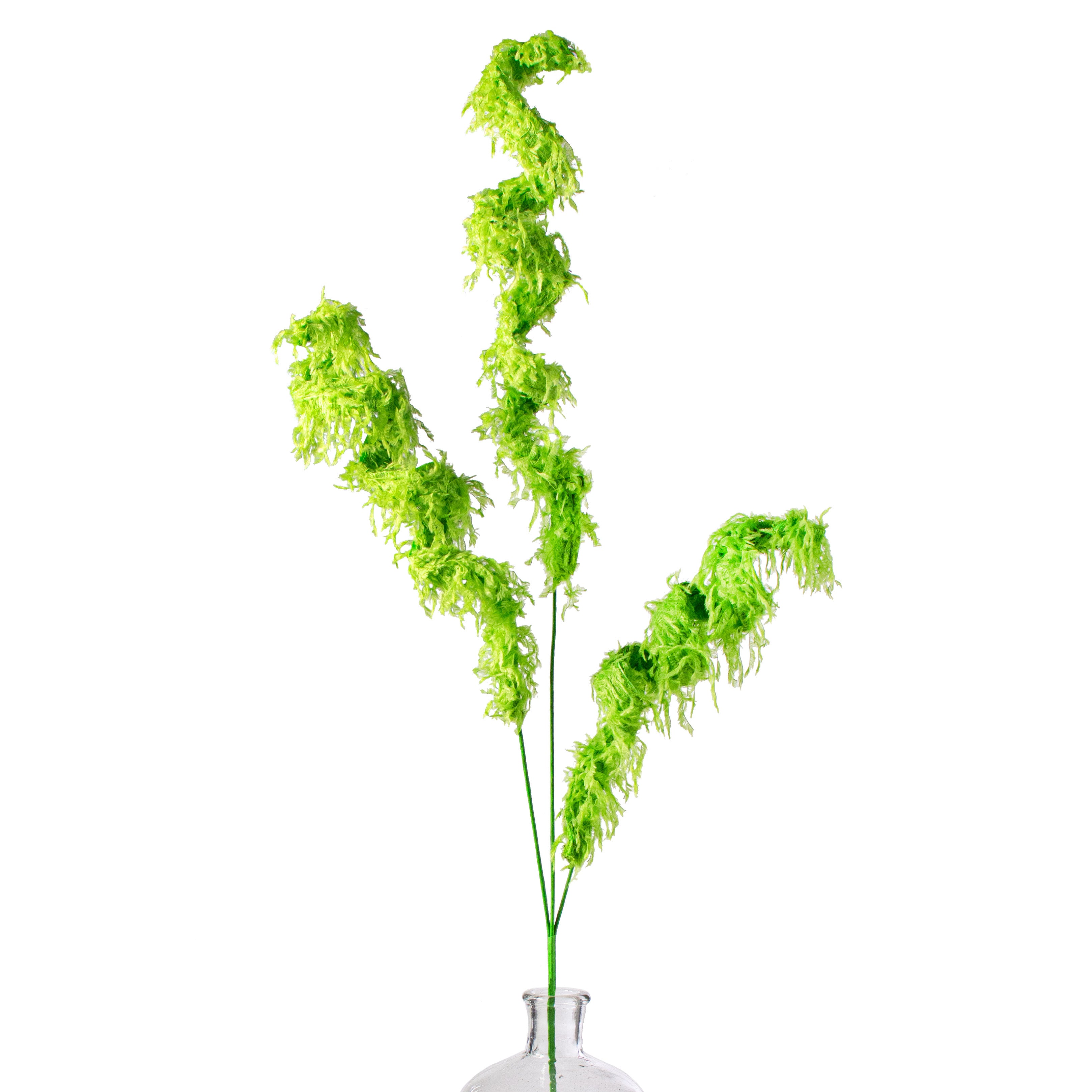 31" Furry Fabric Curl Spray: Lime Green Item Number: XP1026
