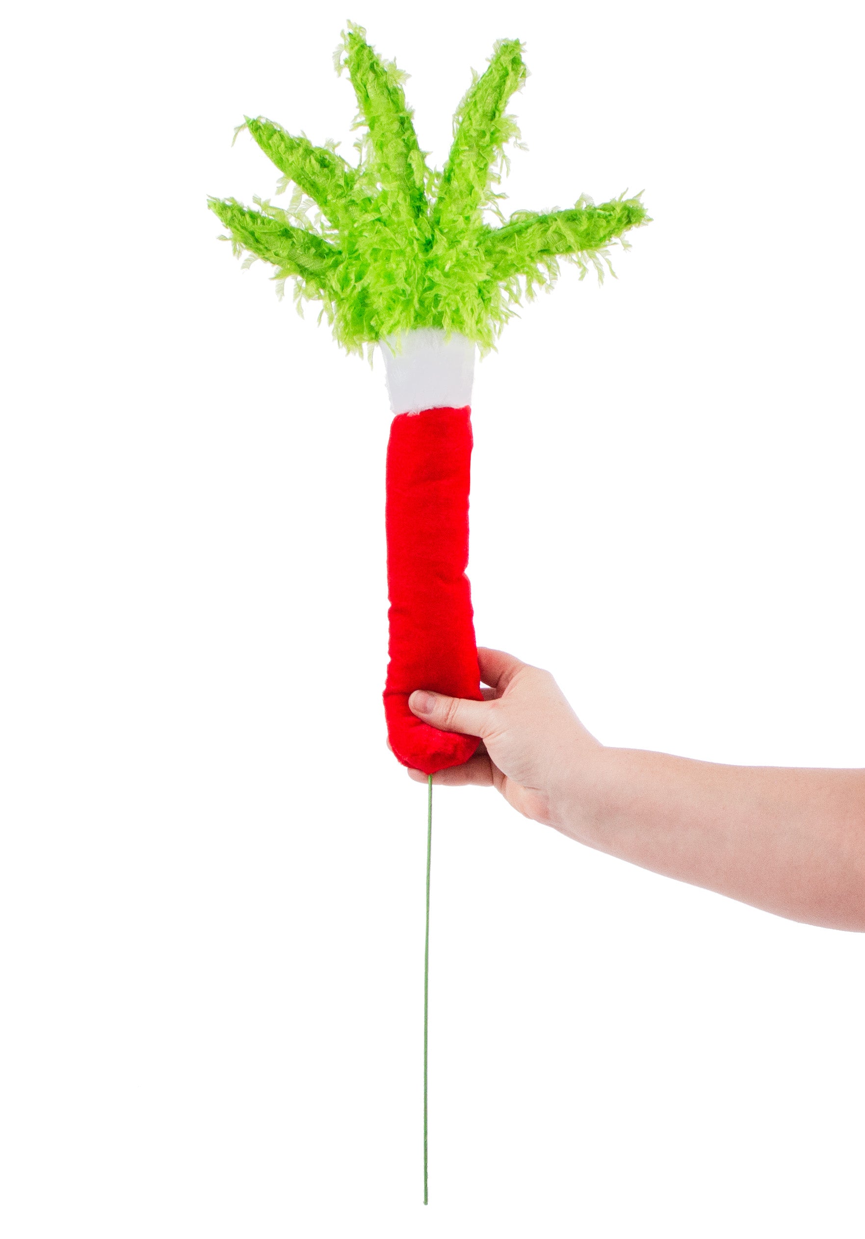 28" Furry Fabric Monster Hand Spray: Lime Green detail photo 3