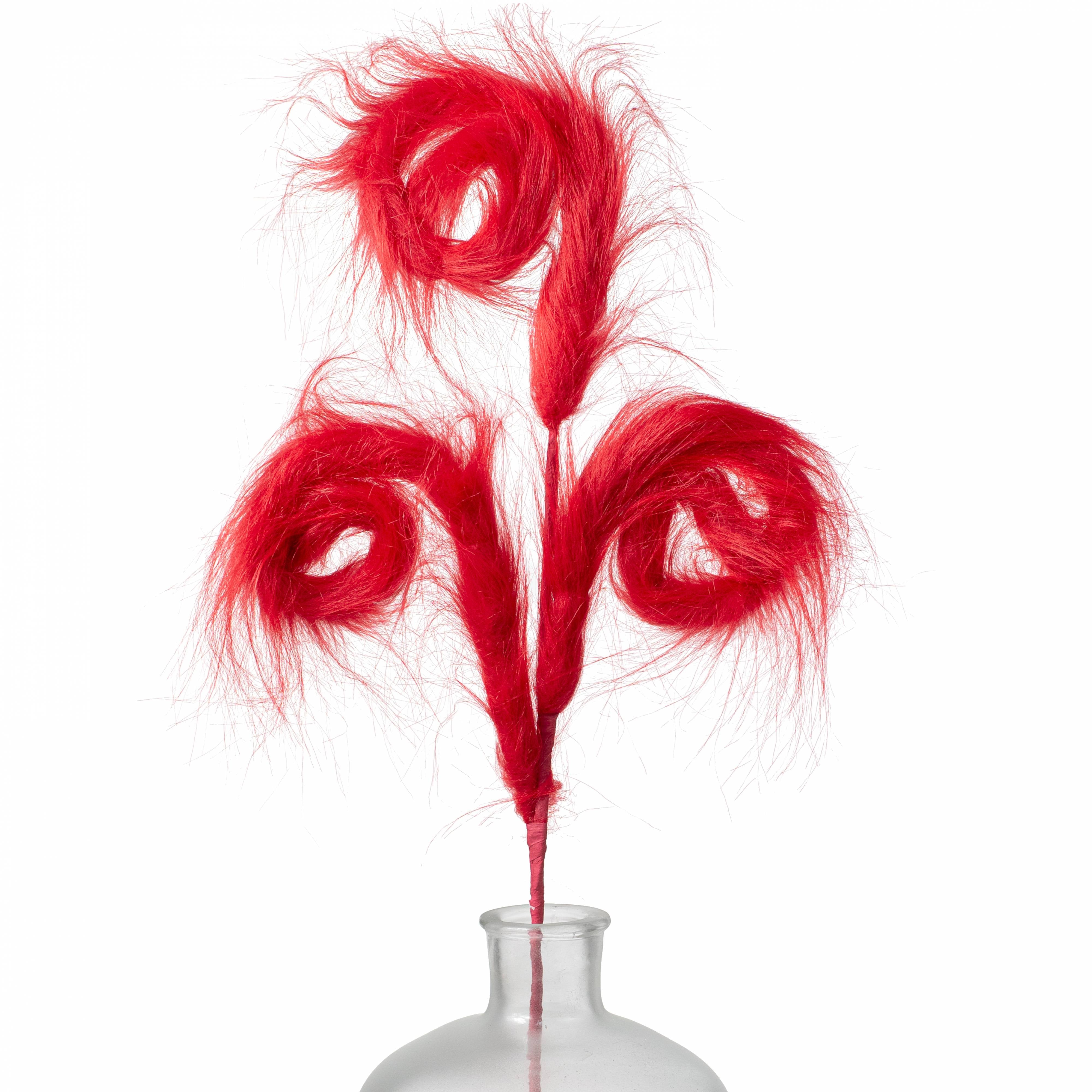 30" Furry Spiral Curly Spray: Bright Red Item Number: 85189RD