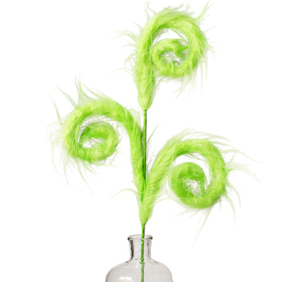 30" Furry Spiral Curly Spray: Lime Green Item Number: 85189GN