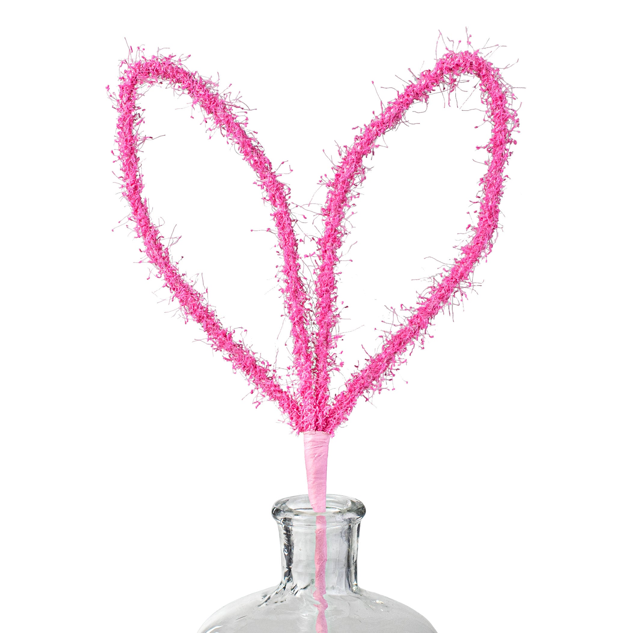 24" Fuzzy Bunny Ear Pick: Hot Pink Item Number: HE4138