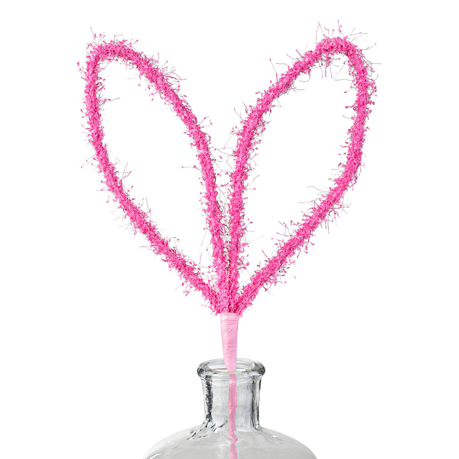 24" Fuzzy Bunny Ear Pick: Hot Pink Item Number: HE4138