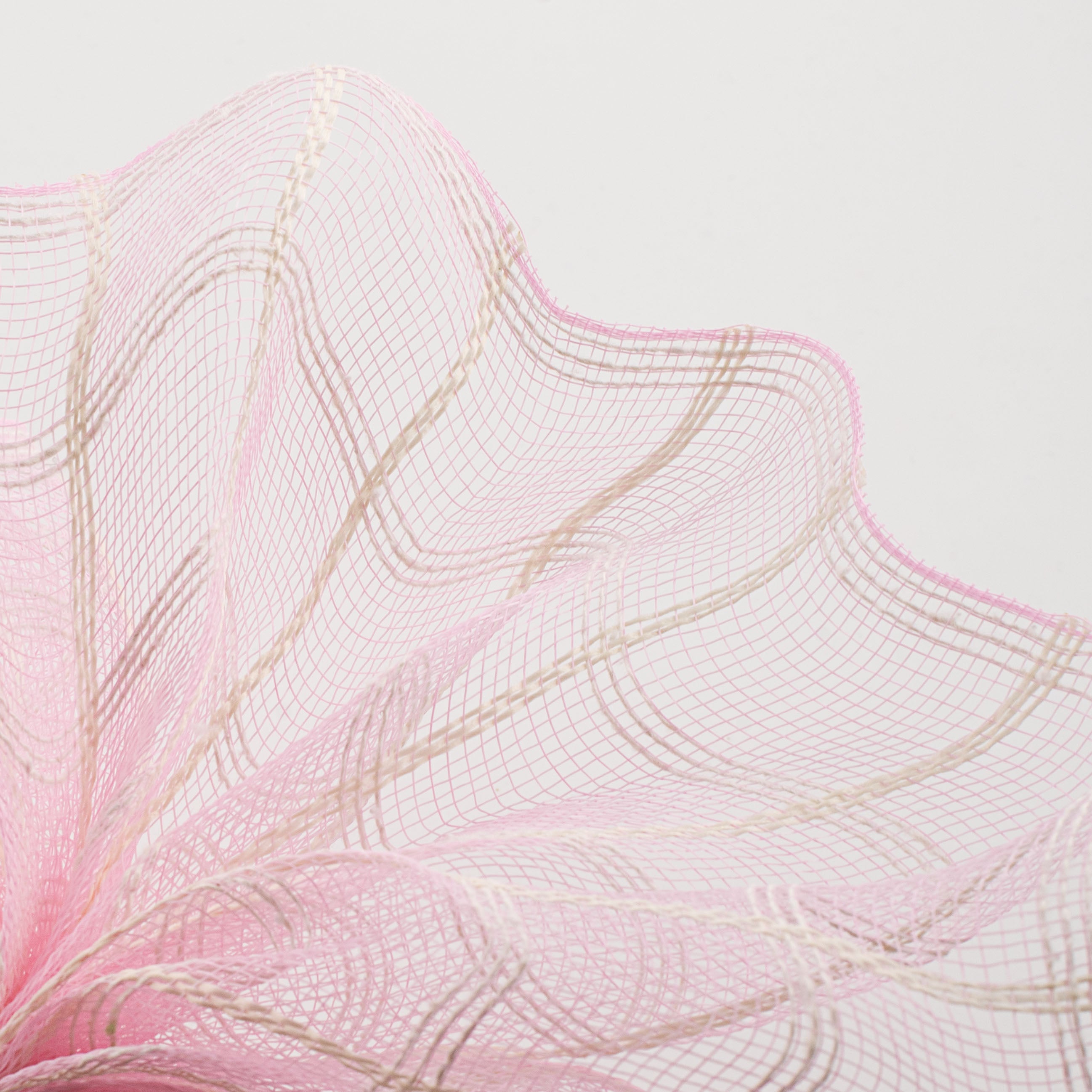 10" Fuzzy Check Mesh: Pink Lifestyle Photo