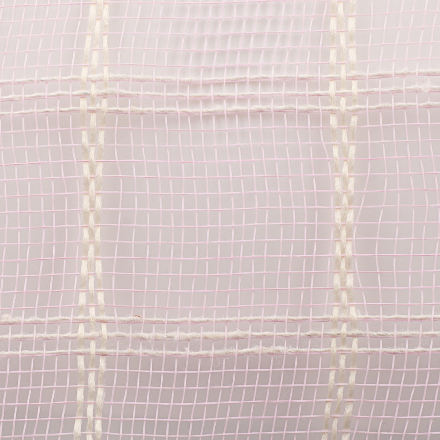 10" Fuzzy Check Mesh: Pink detail photo 3