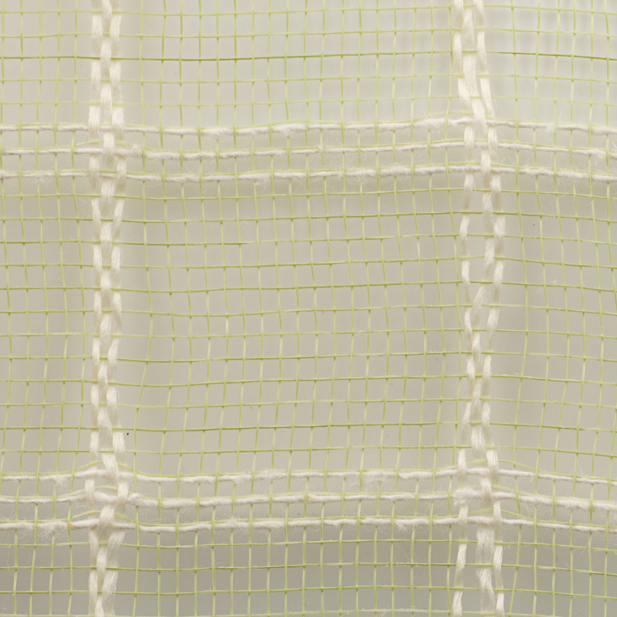 10" Fuzzy Check Mesh: Sage detail photo 3