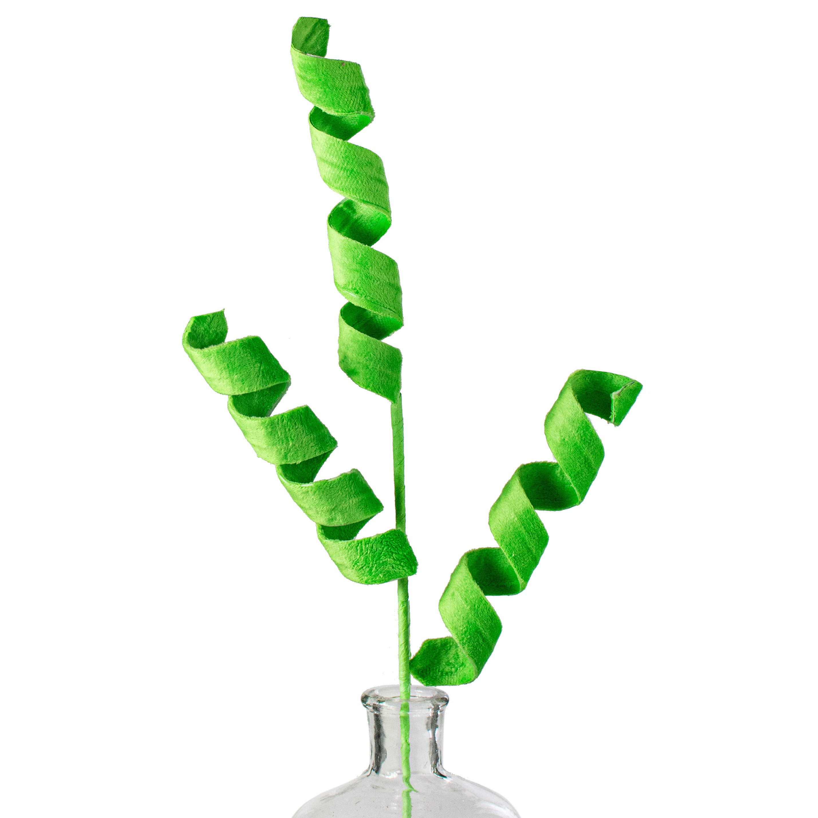 24" Fuzzy Curly Spray: Green Item Number: 63478GN