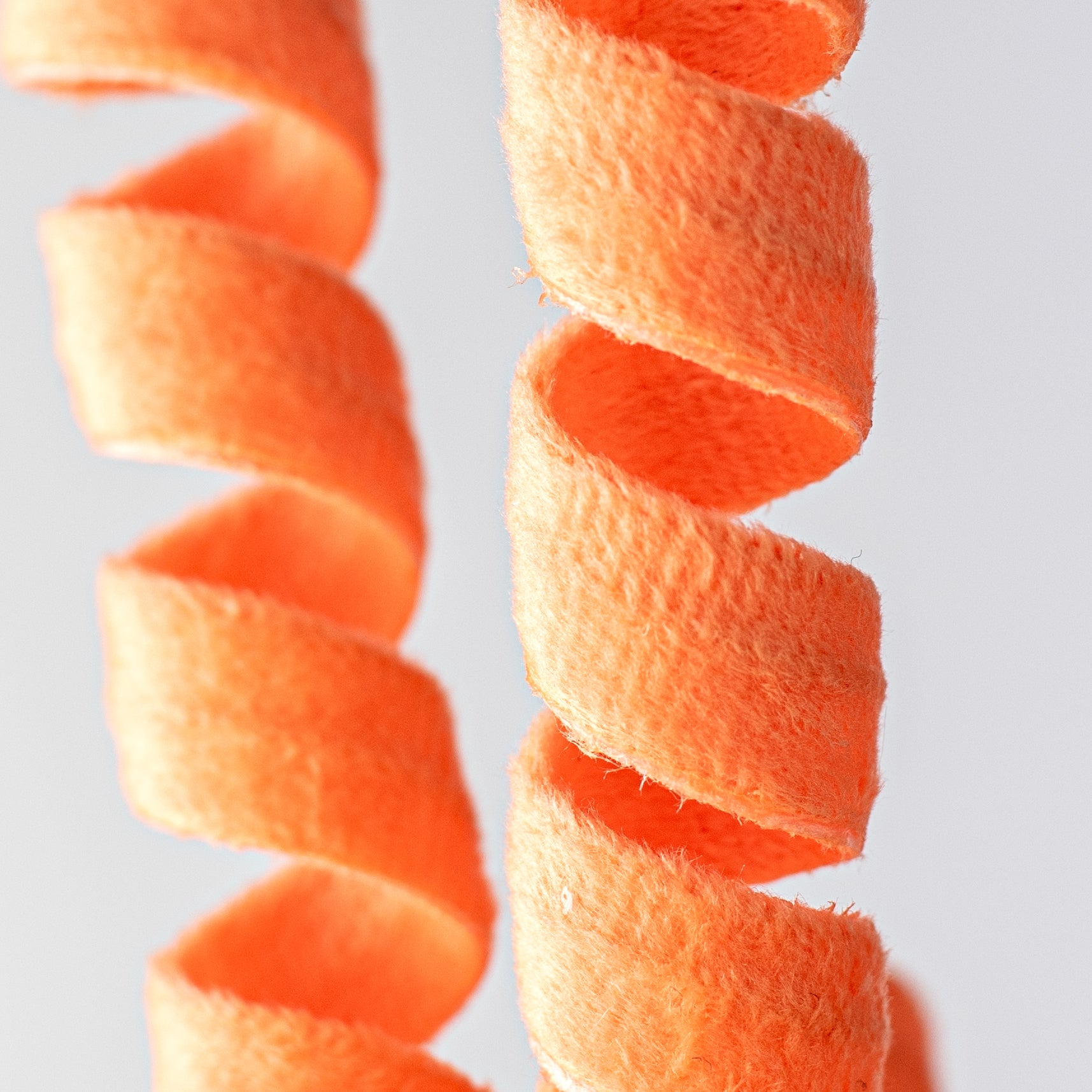 16" Fuzzy Curly Spray: Orange Lifestyle Photo
