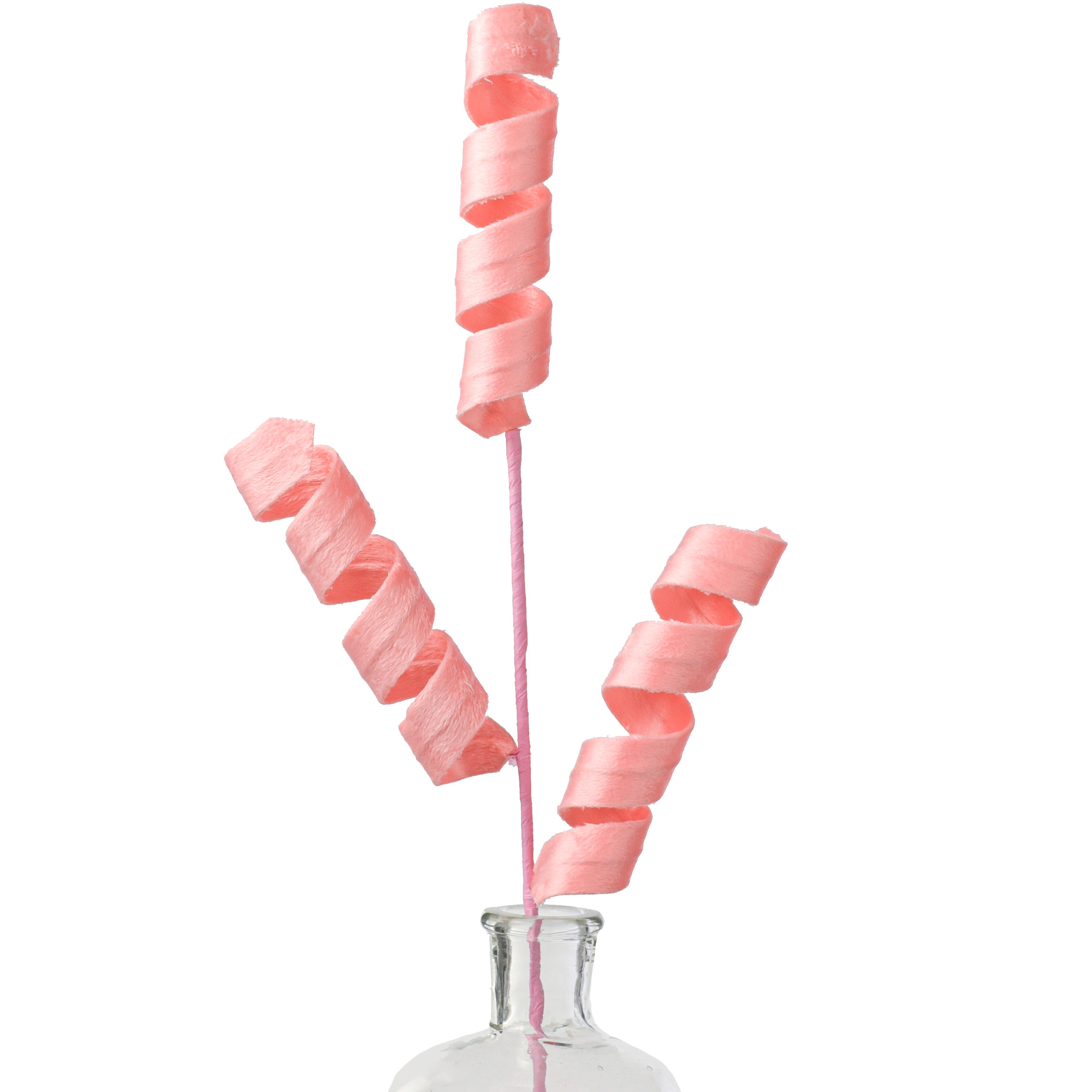 24" Fuzzy Curly Spray: Peach Item Number: 63389PH