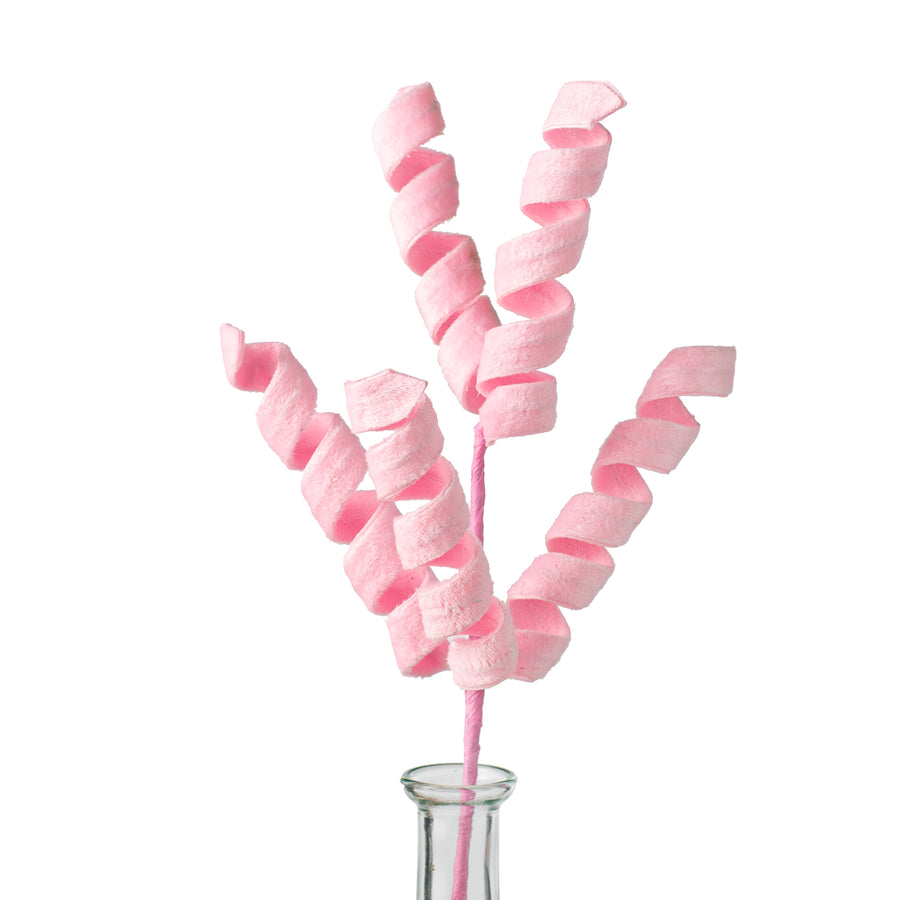16" Fuzzy Curly Spray: Pink Item Number: 63388PK