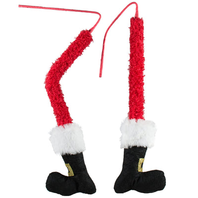 28" Fuzzy Santa Leg Picks (Set of 2) Item Number: 83115RDBK