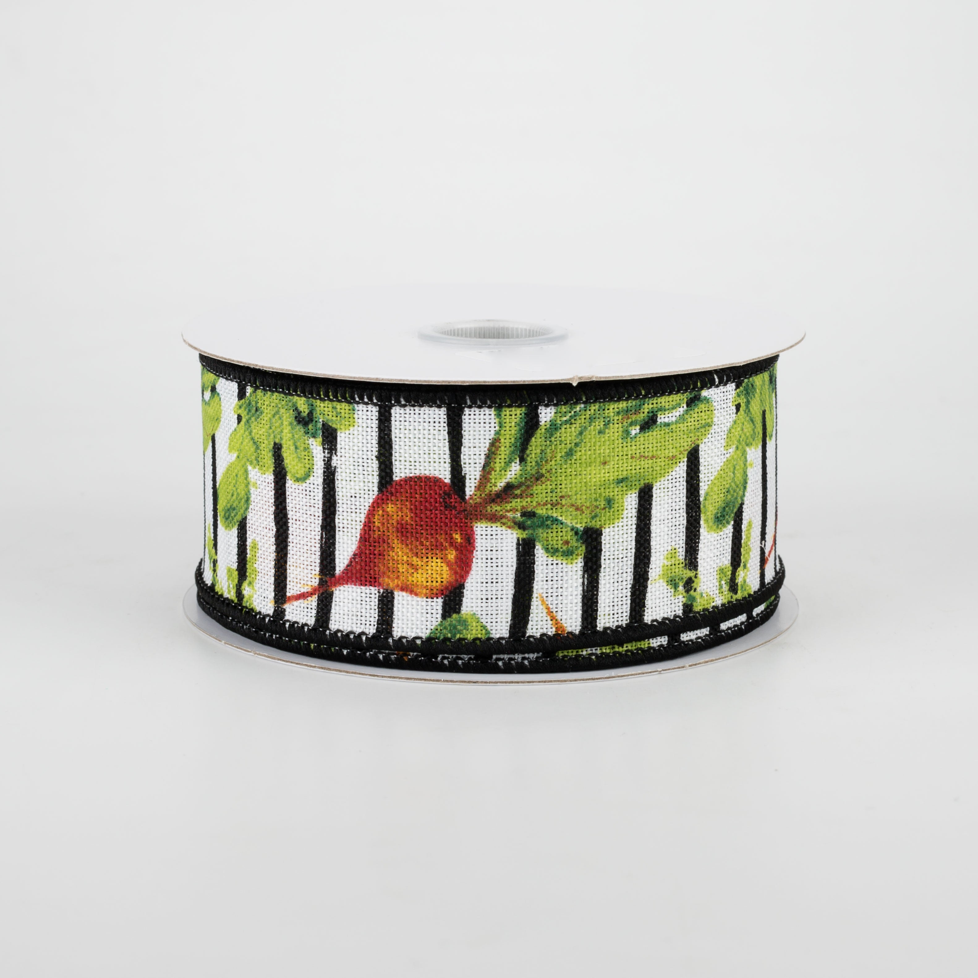 1.5" Garden Vegetables Stripe Ribbon (10 Yards) Item Number: 41031-09-21