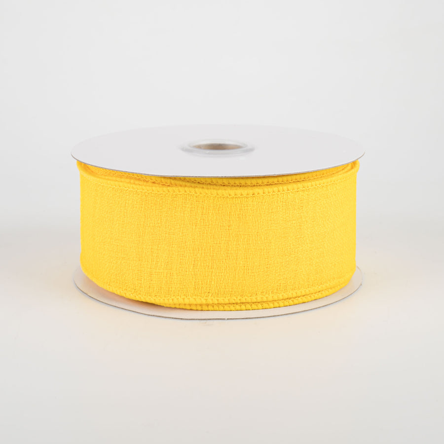 1.5" Gauze Ribbon: Bright Yellow (10 Yards)