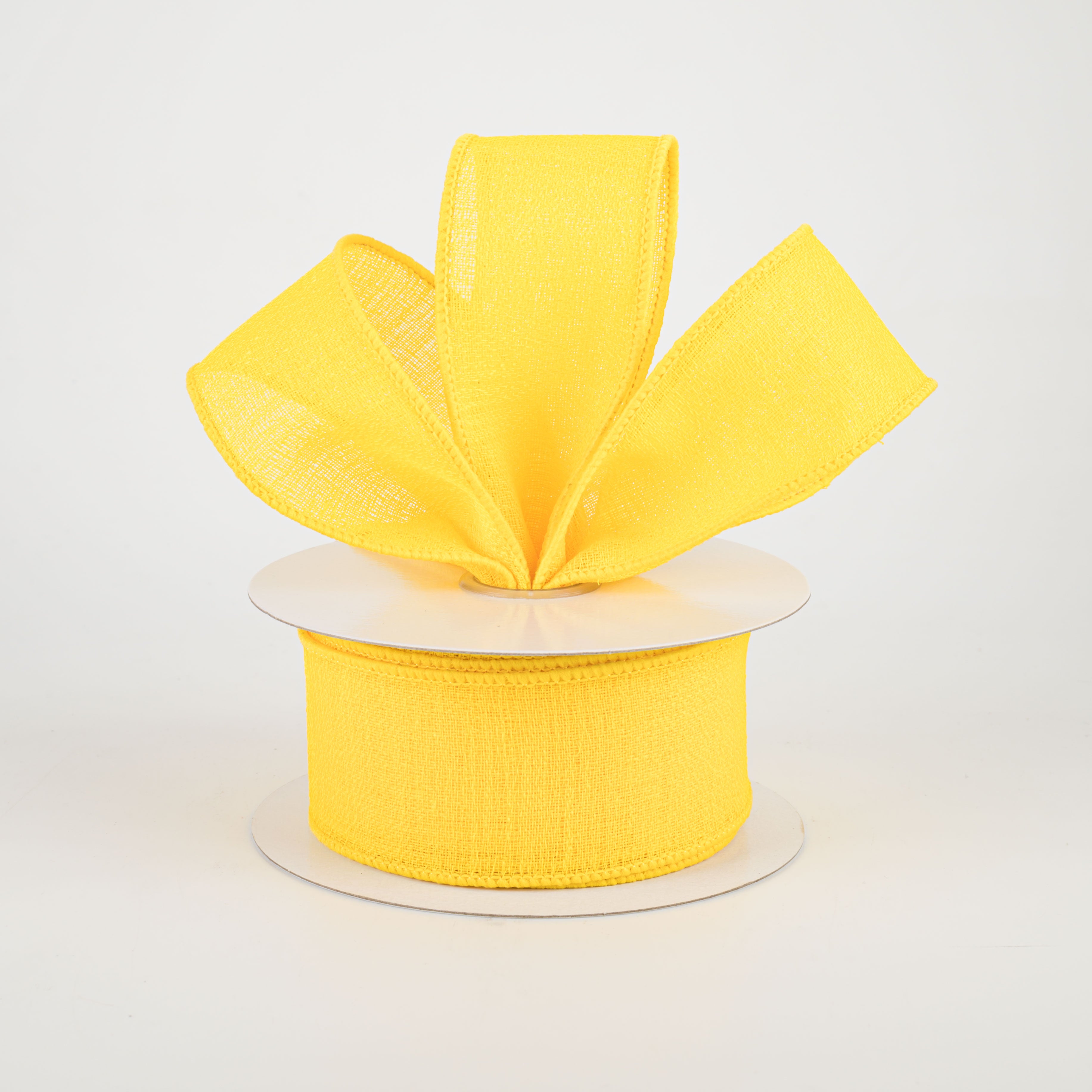 1.5" Gauze Ribbon: Bright Yellow (10 Yards) Lifestyle Photo