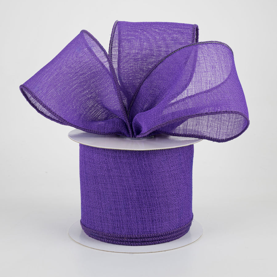 2.5" Gauze Ribbon: Purple (10 Yards) Lifestyle Photo