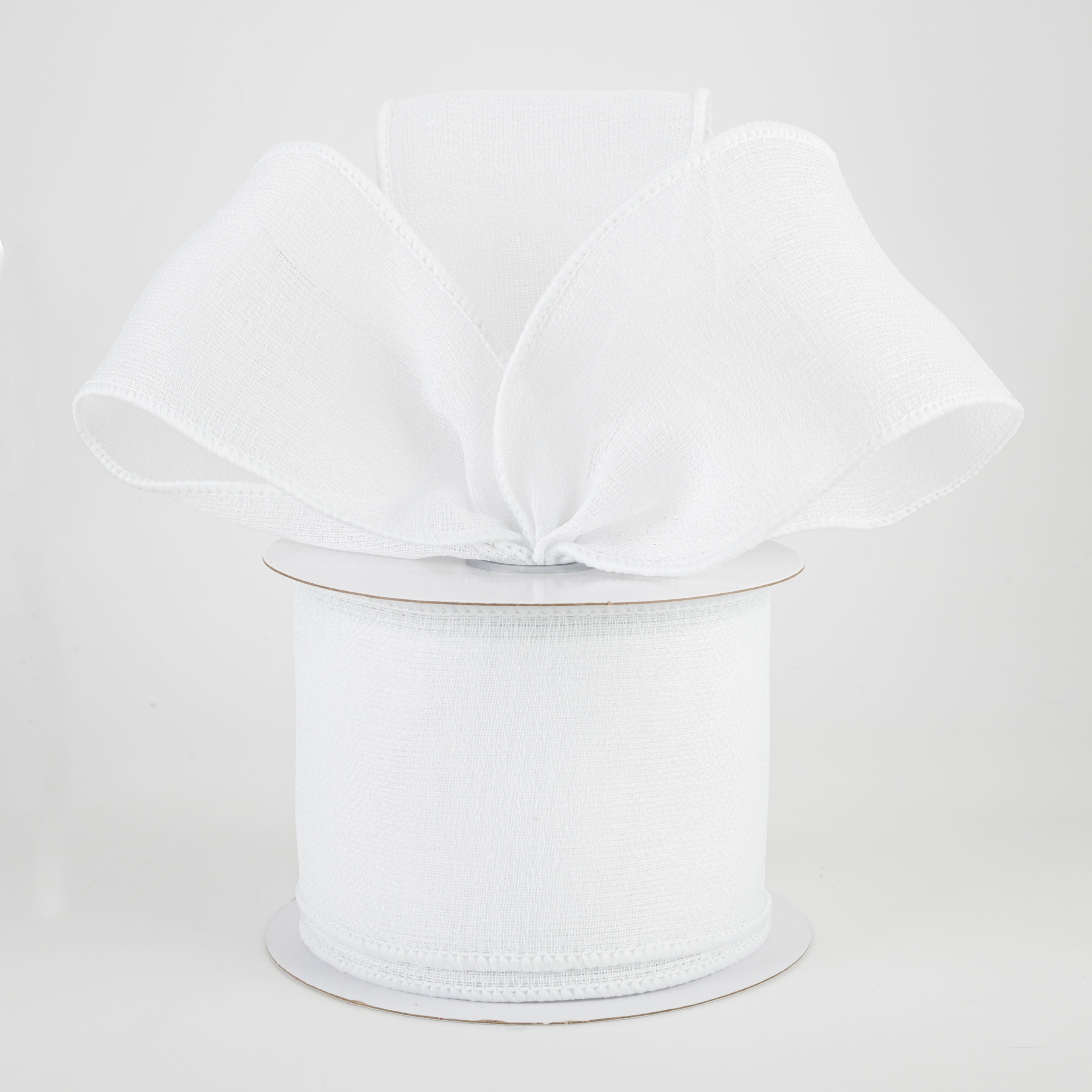 2.5" Gauze Ribbon: White (10 Yards) Lifestyle Photo