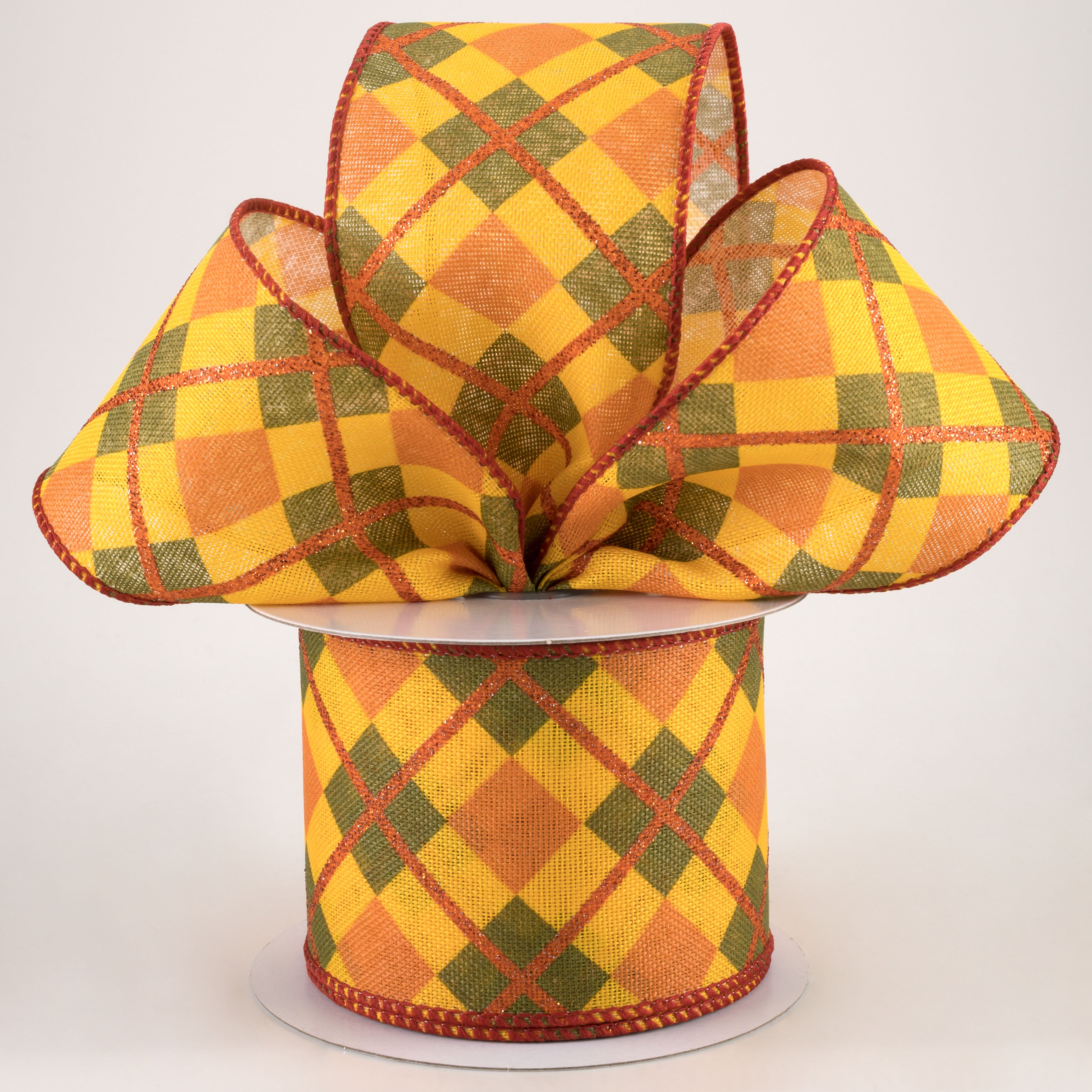 2.5" Georgina Plaid Ribbon: Fall (10 Yards) Lifestyle Photo