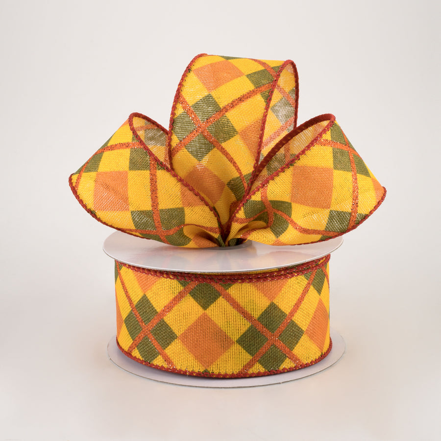 1.5" Georgina Plaid Ribbon: Fall (10 Yards) Lifestyle Photo