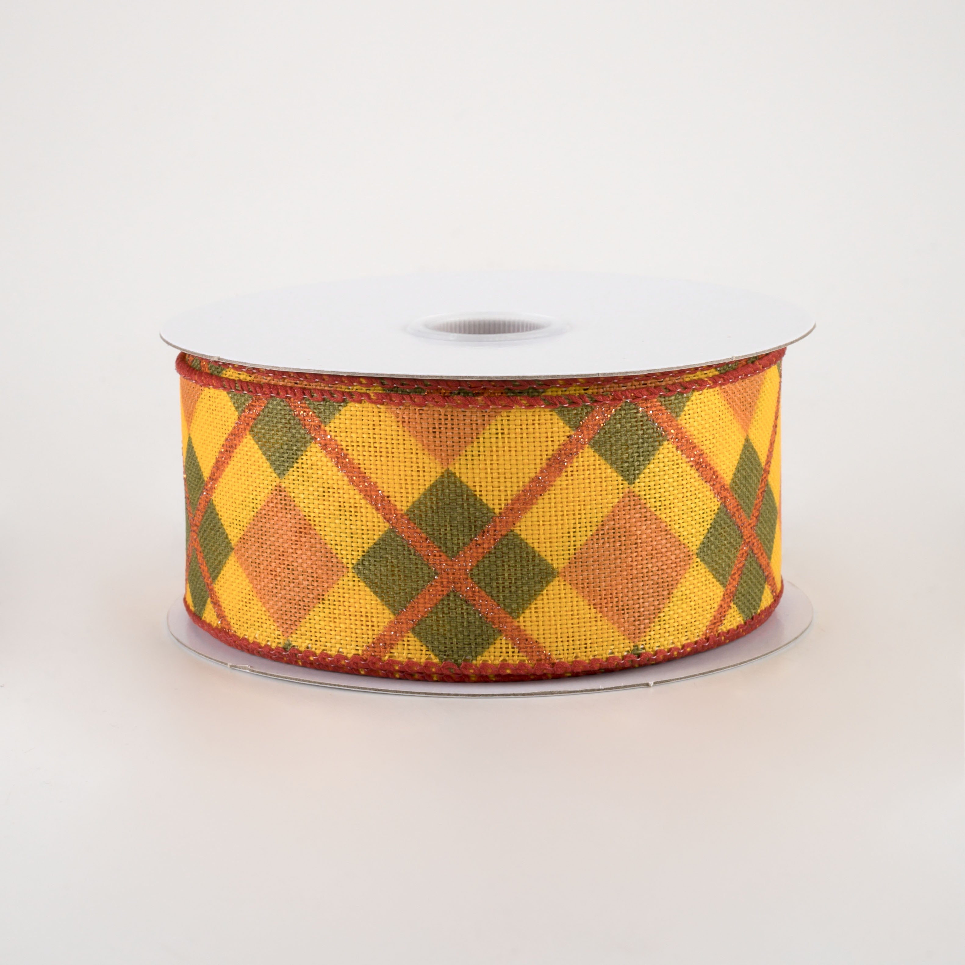 1.5" Georgina Plaid Ribbon: Fall (10 Yards)