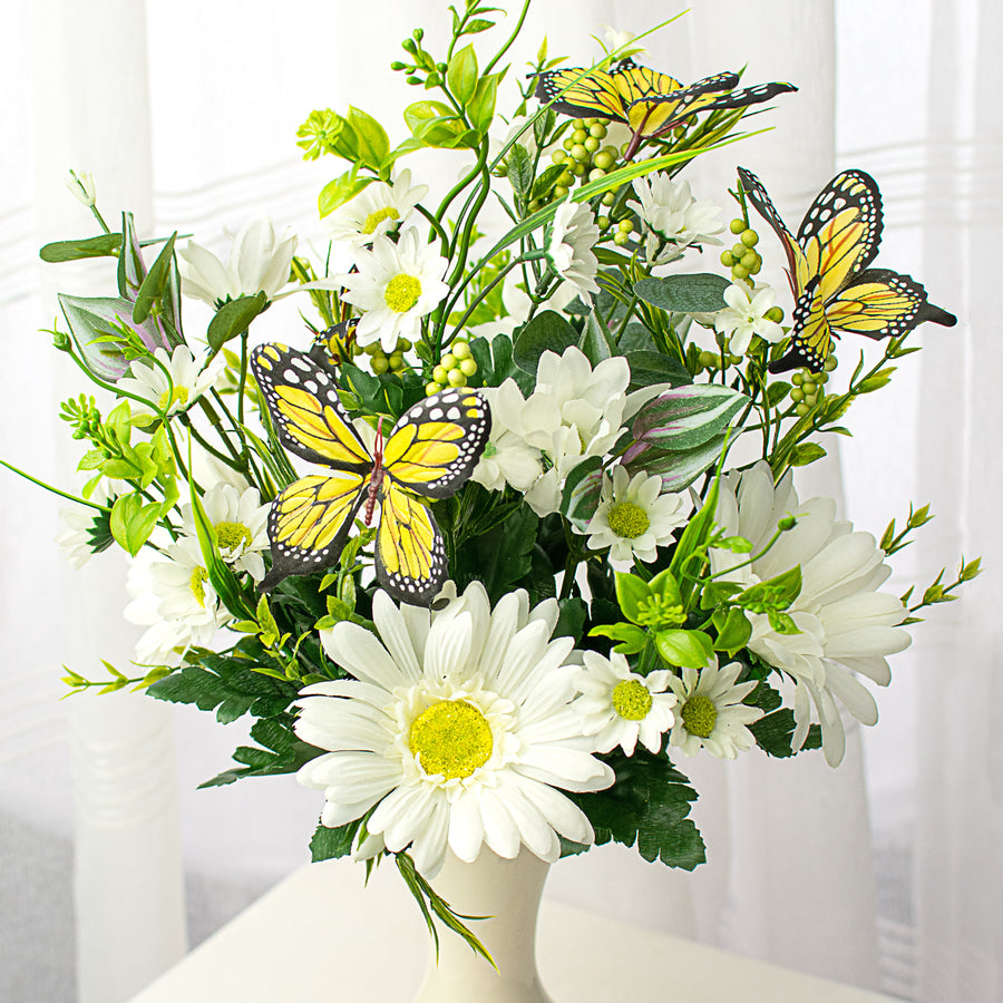 19" Gerber Daisy Butterfly Bush: White Item Number: 62626WT
