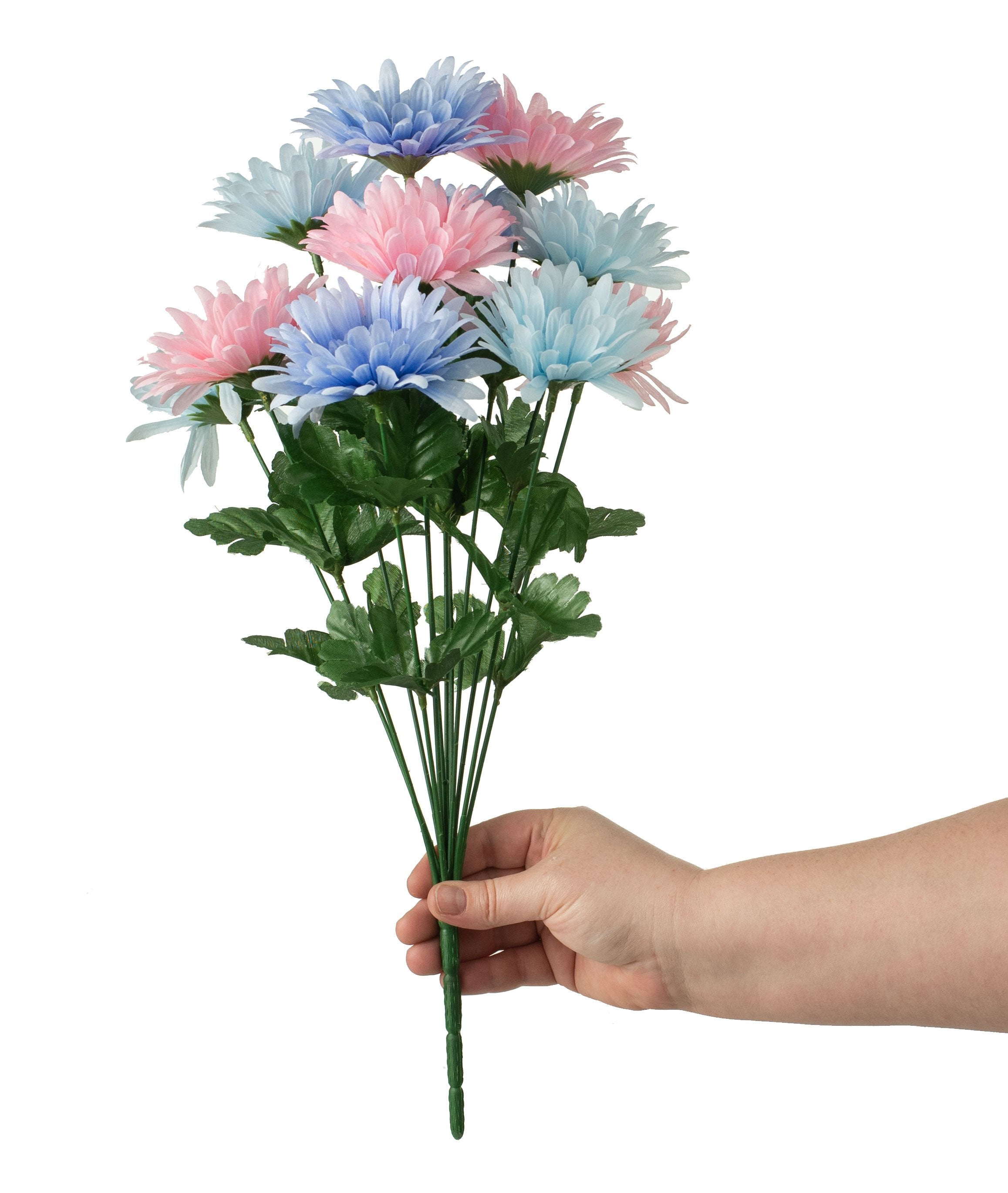 18" Gerbera Daisy Bush: Pastel (12 Stem) detail photo 3