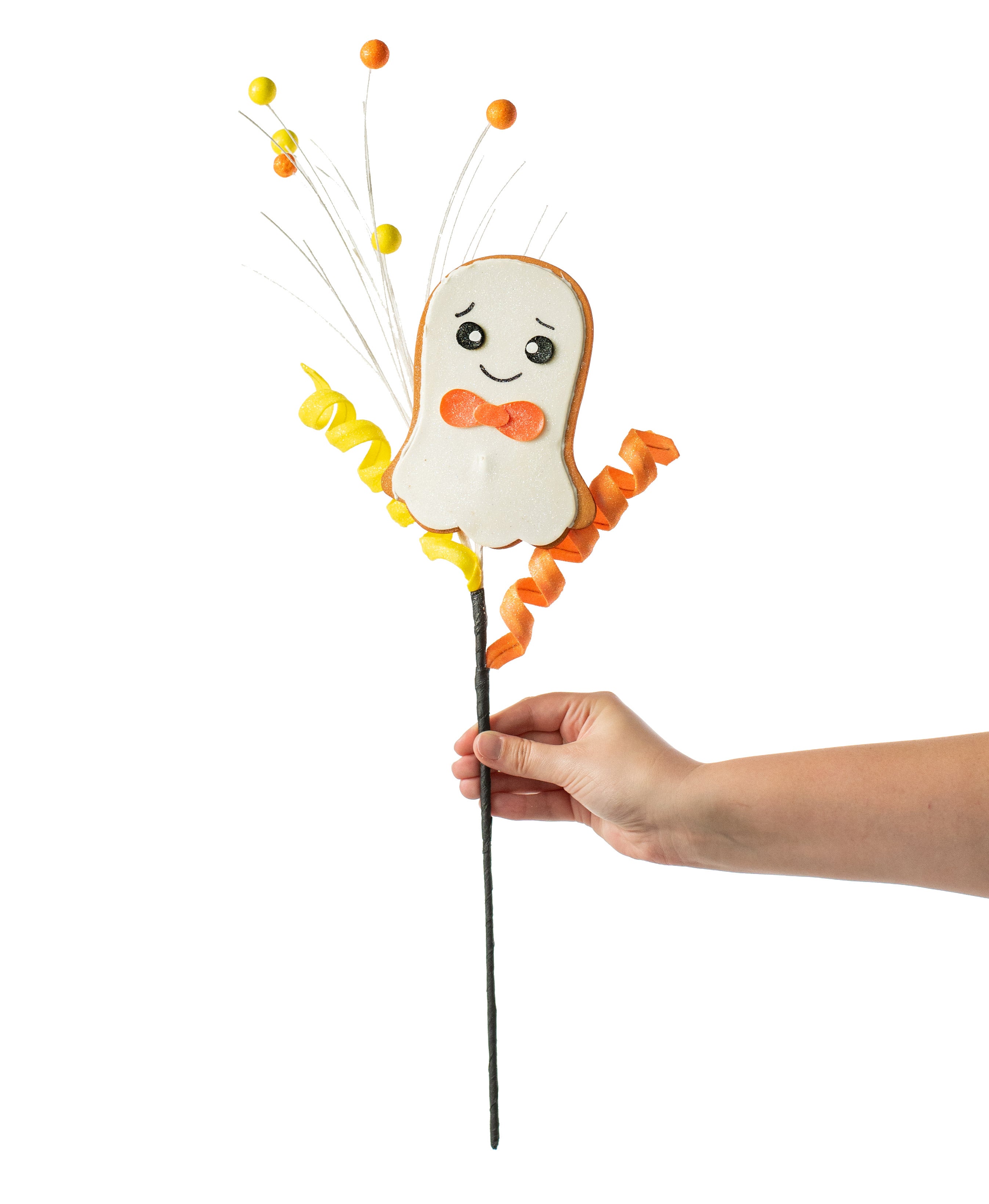 24" Ghost Cookie Spray: Candy Corn Hues detail photo 3