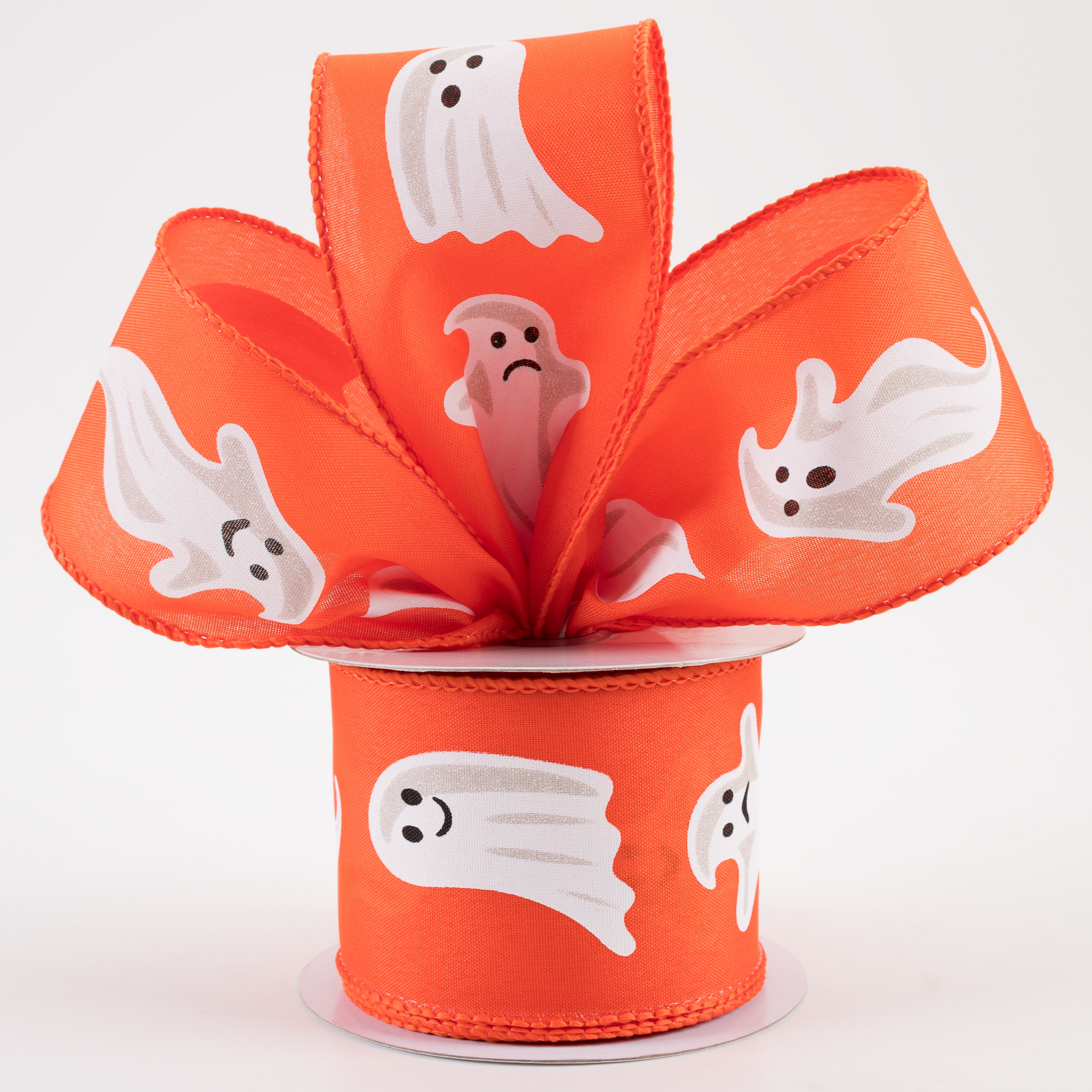 2.5" Ghosts Ribbon: Dark Orange (10 Yards) Lifestyle Photo