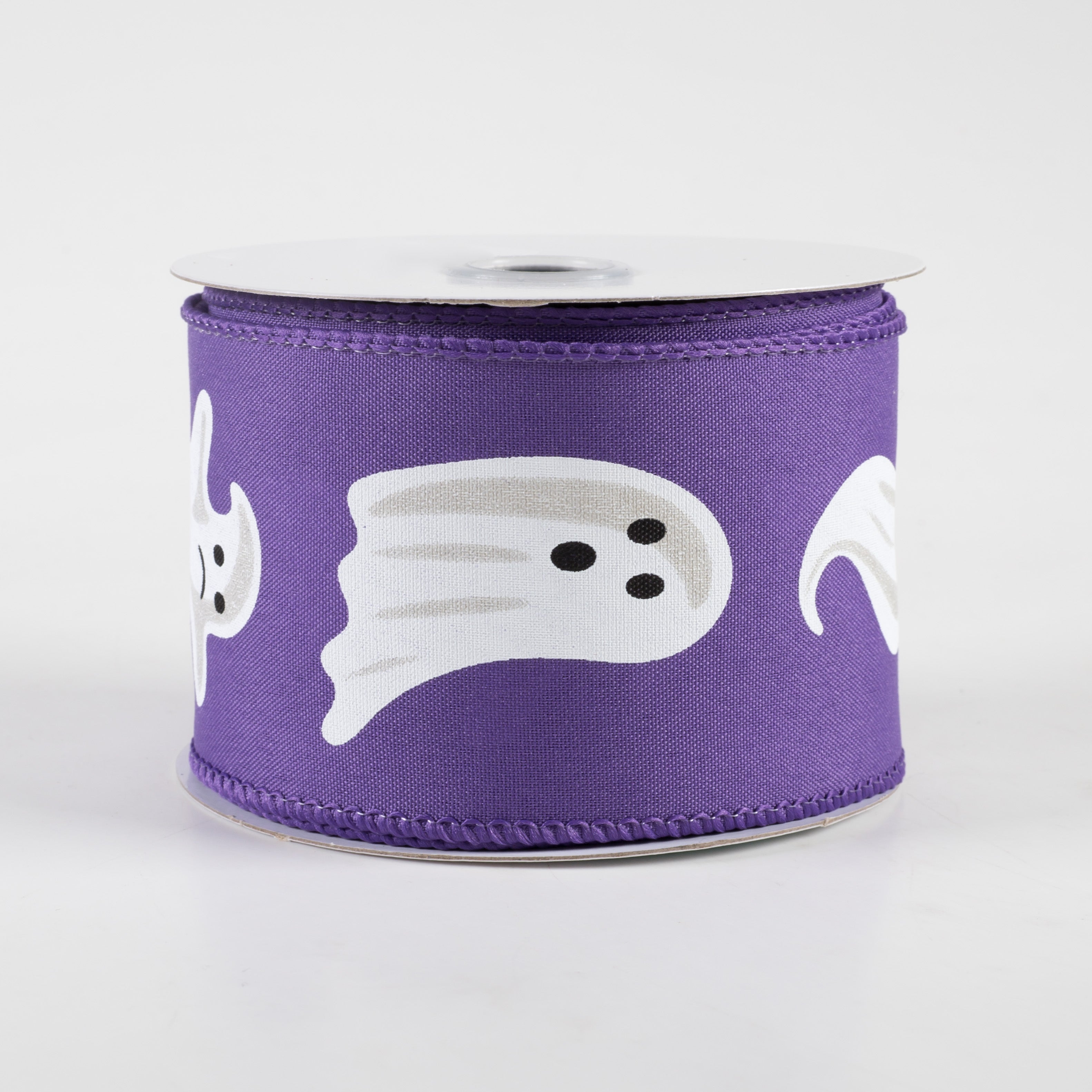 2.5" Ghosts Ribbon: Purple (10 Yards)