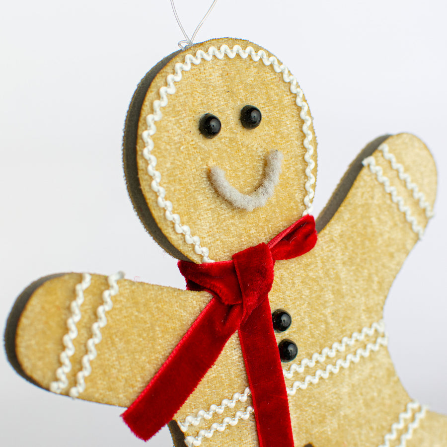 5.5" Gingerbread Cookie Ornaments (2) detail photo 3