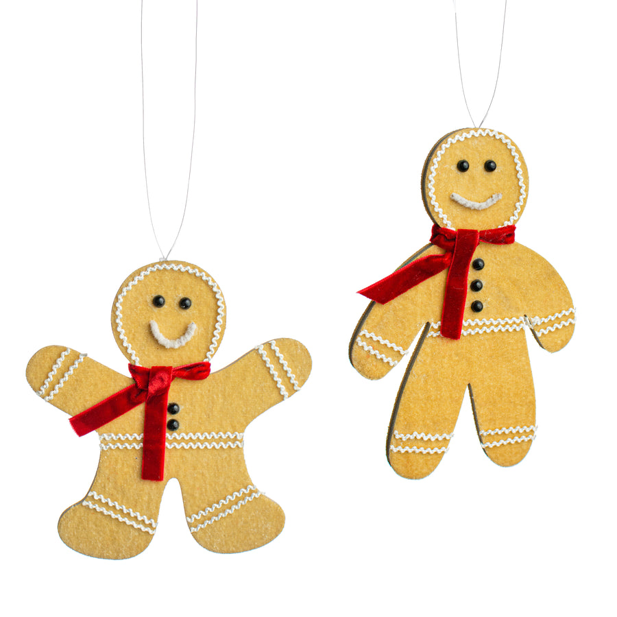 5.5" Gingerbread Cookie Ornaments (2) Item Number: 84241ASST