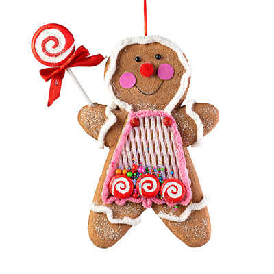 13" Gingerbread Girl Ornament Item Number: 85390BN
