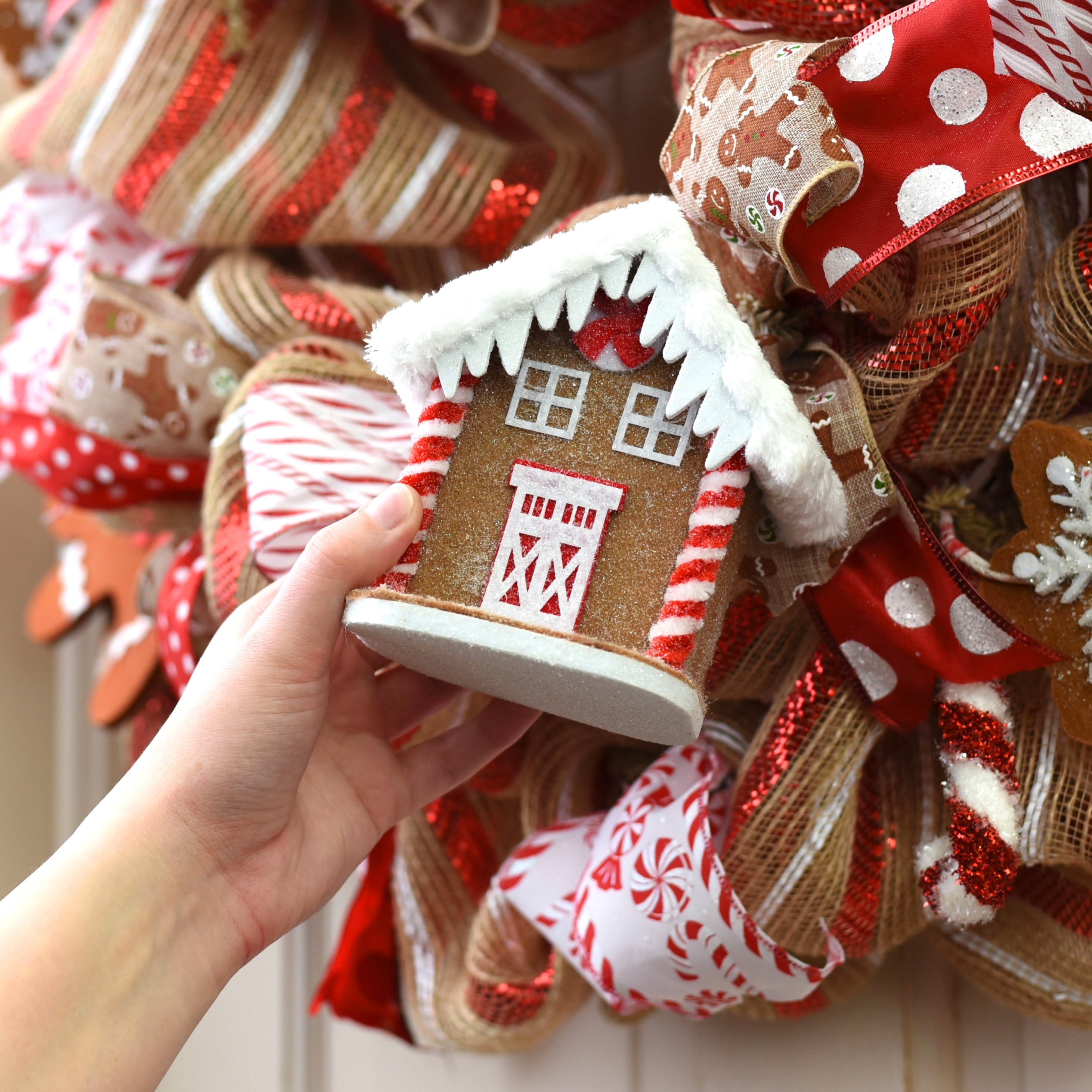 5" Gingerbread House Ornament Lifestyle Photo