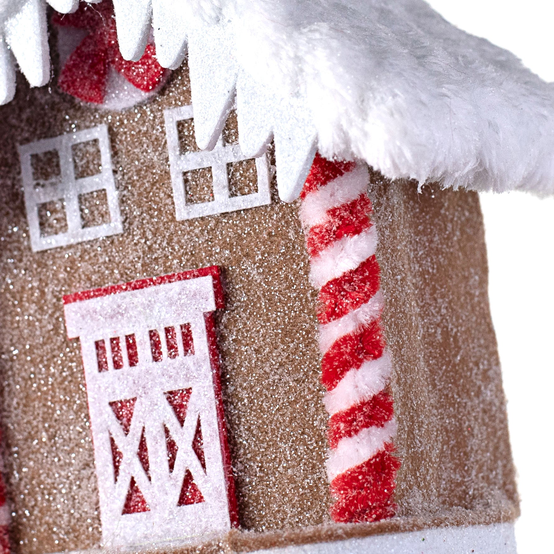 5" Gingerbread House Ornament detail photo 3