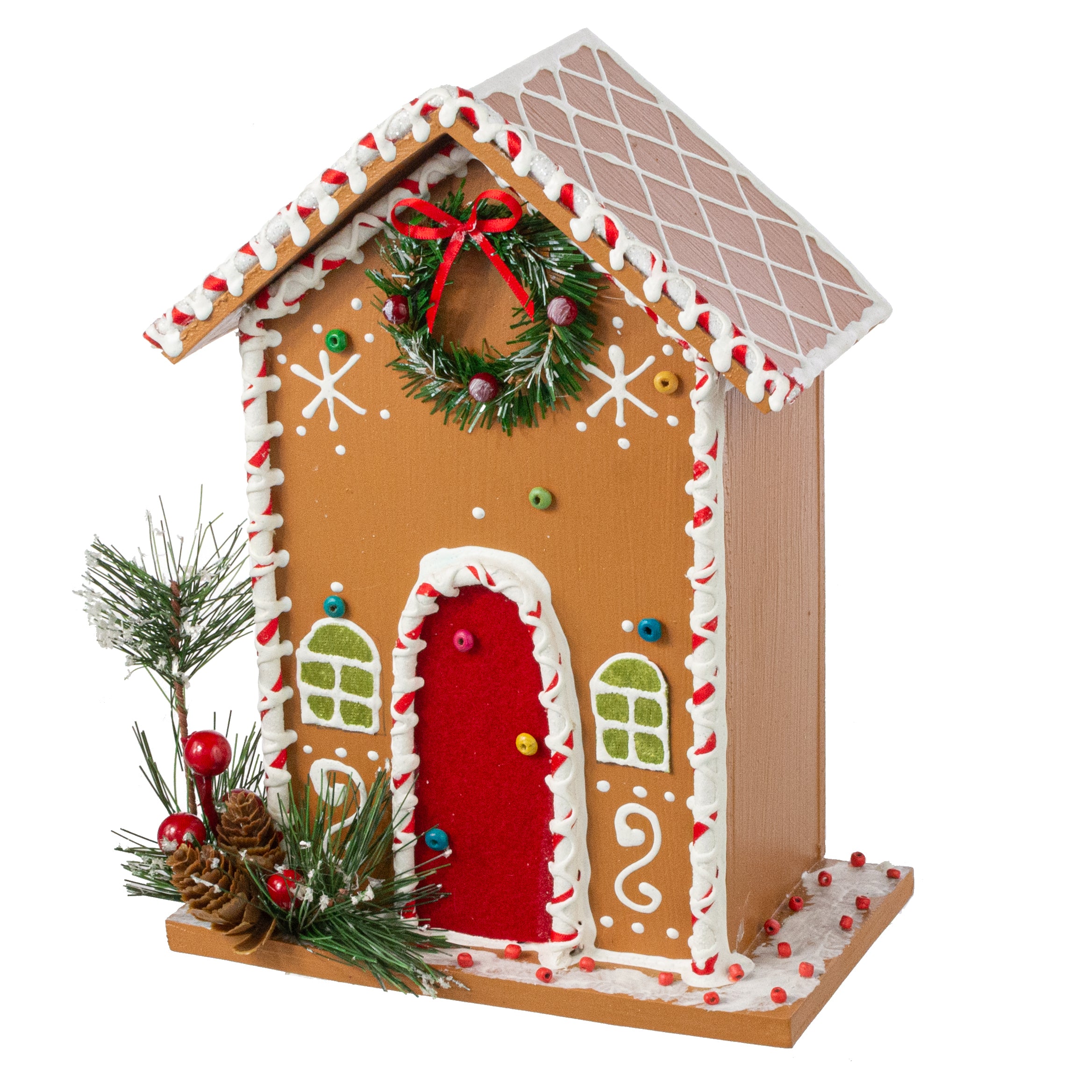 9.5" Gingerbread House Decoration Item Number: XC1114