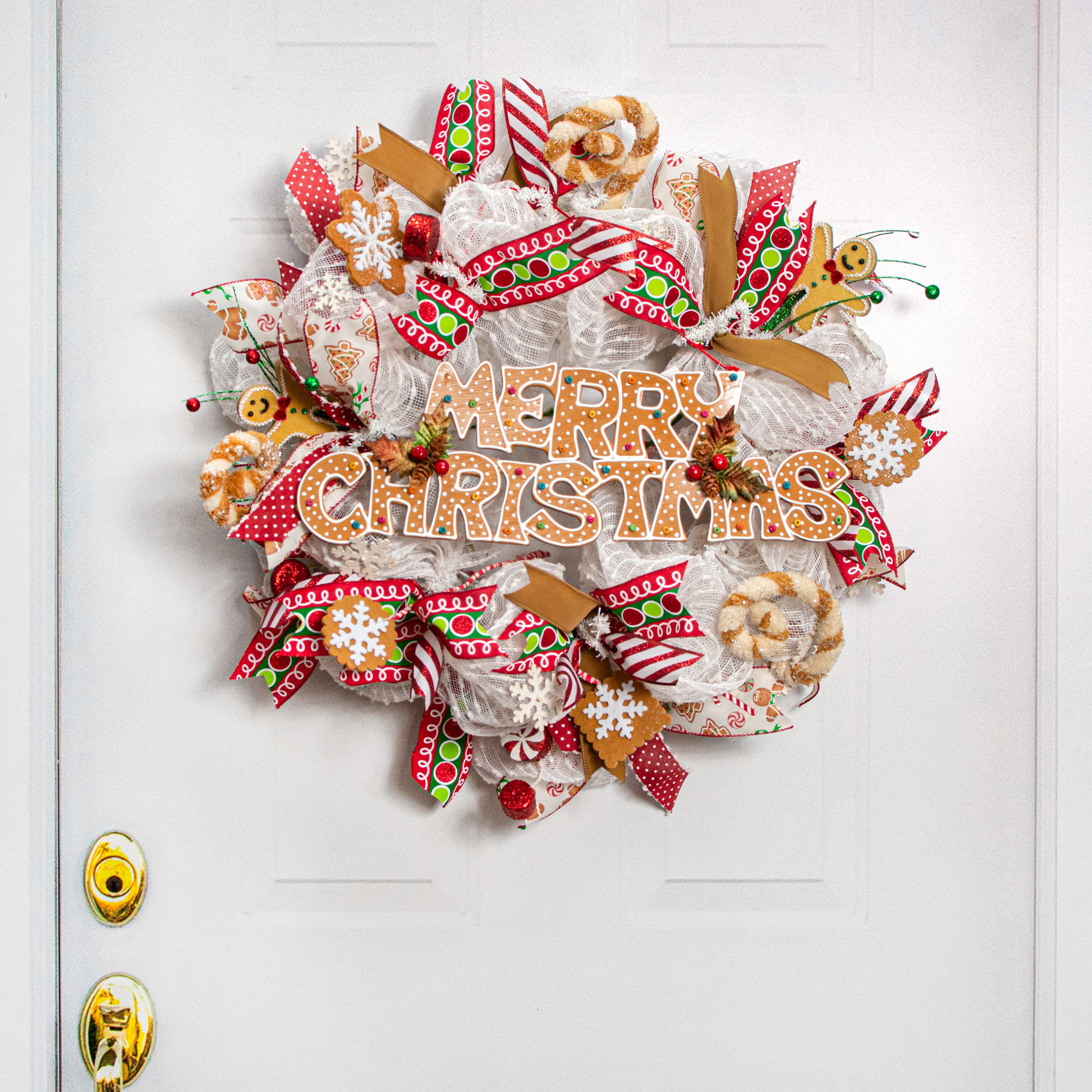 19" Gingerbread Merry Christmas Banner Lifestyle Photo