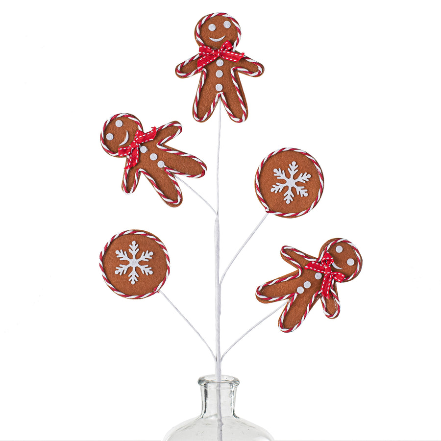27" Gingerbread Spray Item Number: 158516