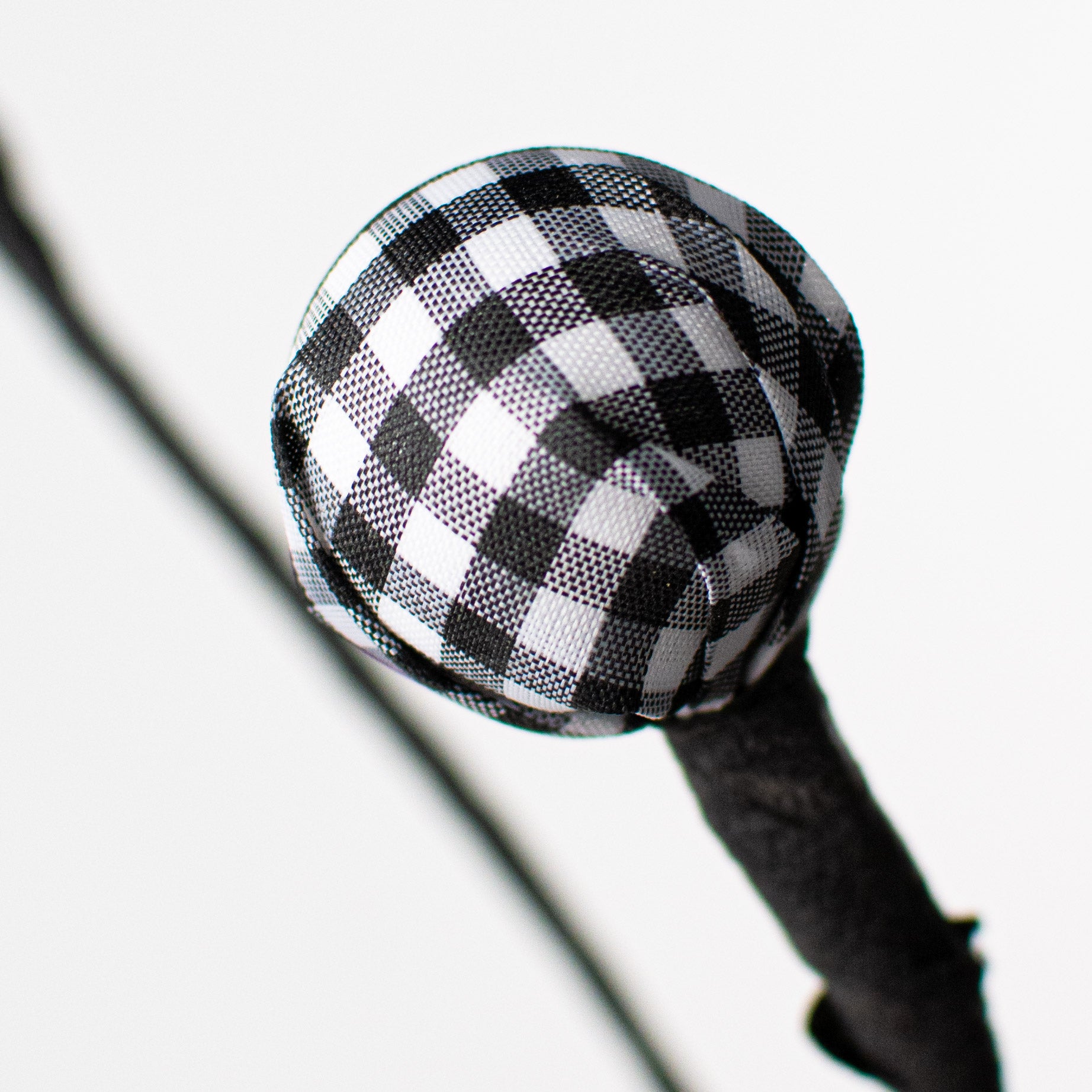 21" Gingham Ball Spray: Black & White Lifestyle Photo