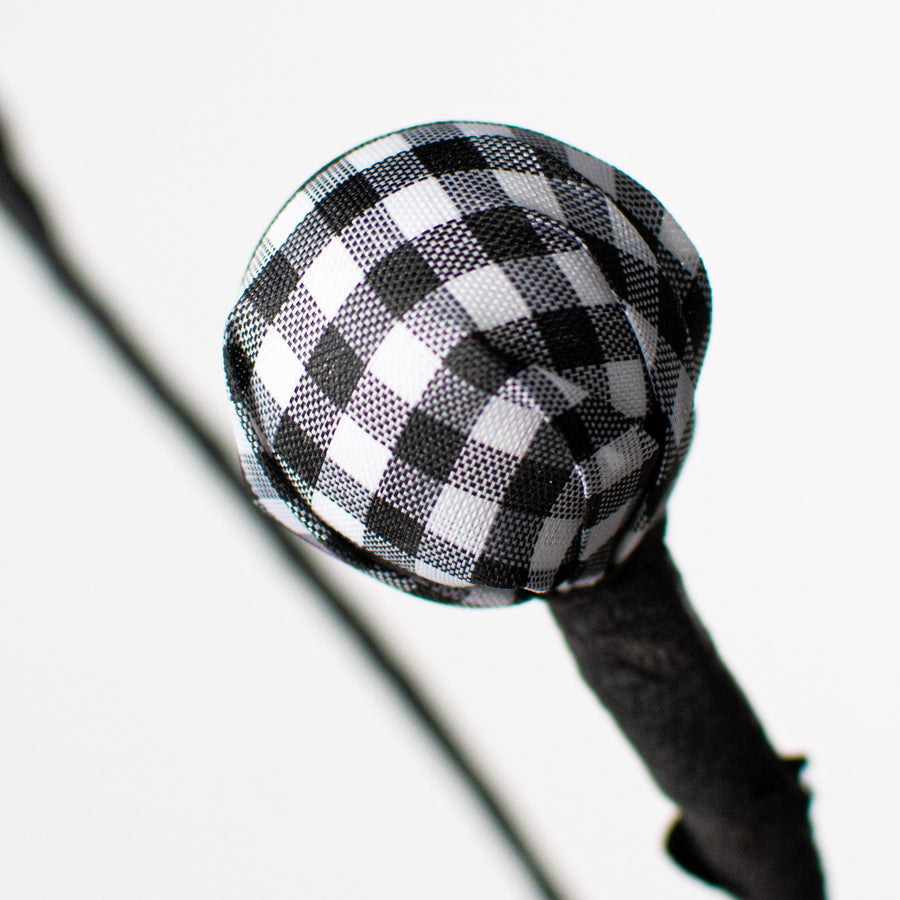 21" Gingham Ball Spray: Black & White Lifestyle Photo