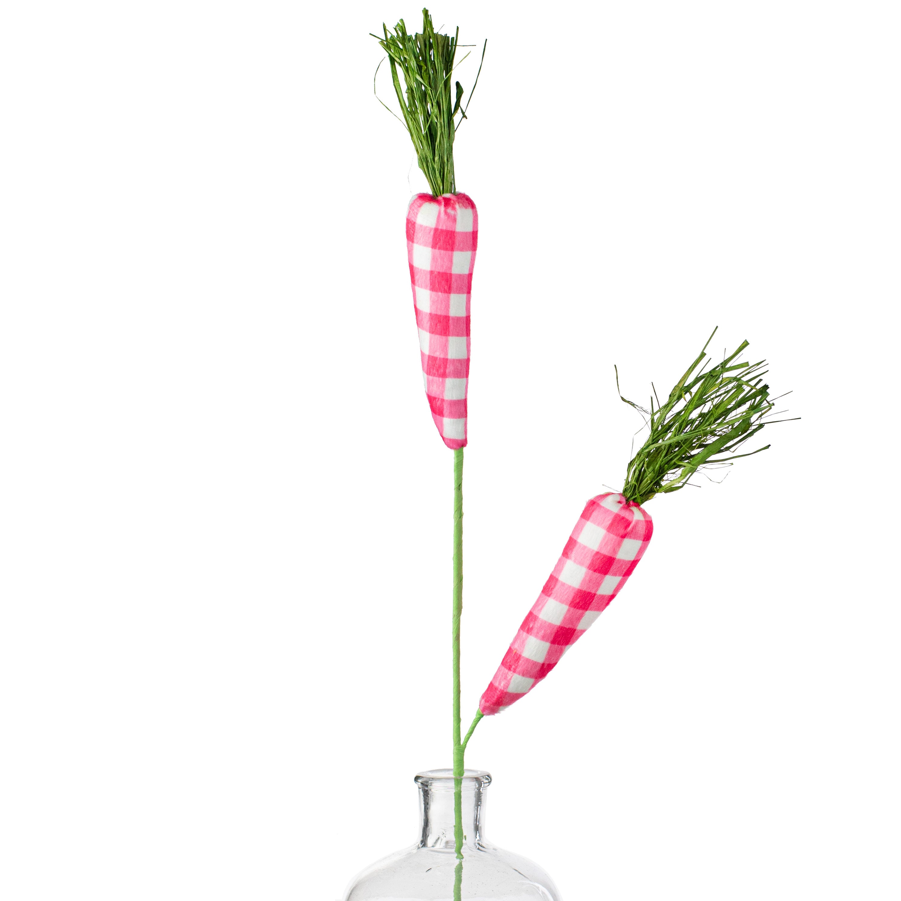 28" Gingham Carrot Spray: Fuchsia Pink Item Number: 63441BT