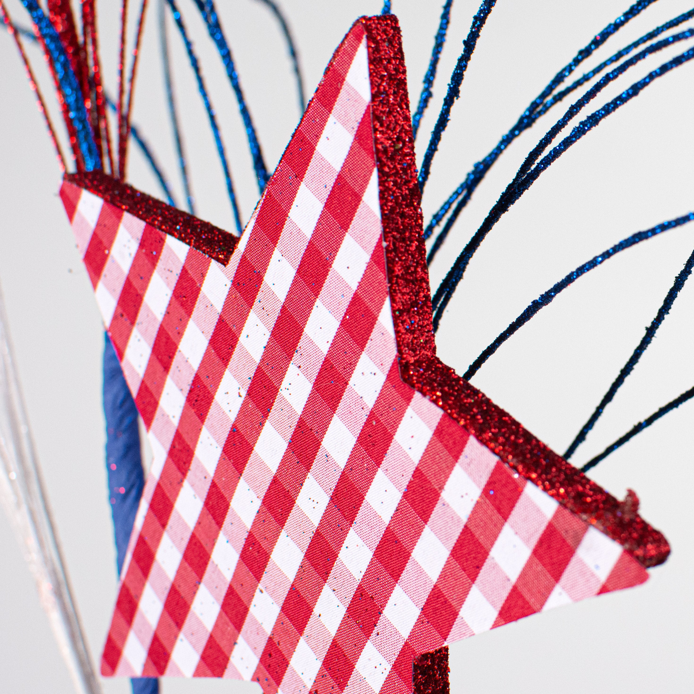 29" Gingham Star Spray: RWB Lifestyle Photo