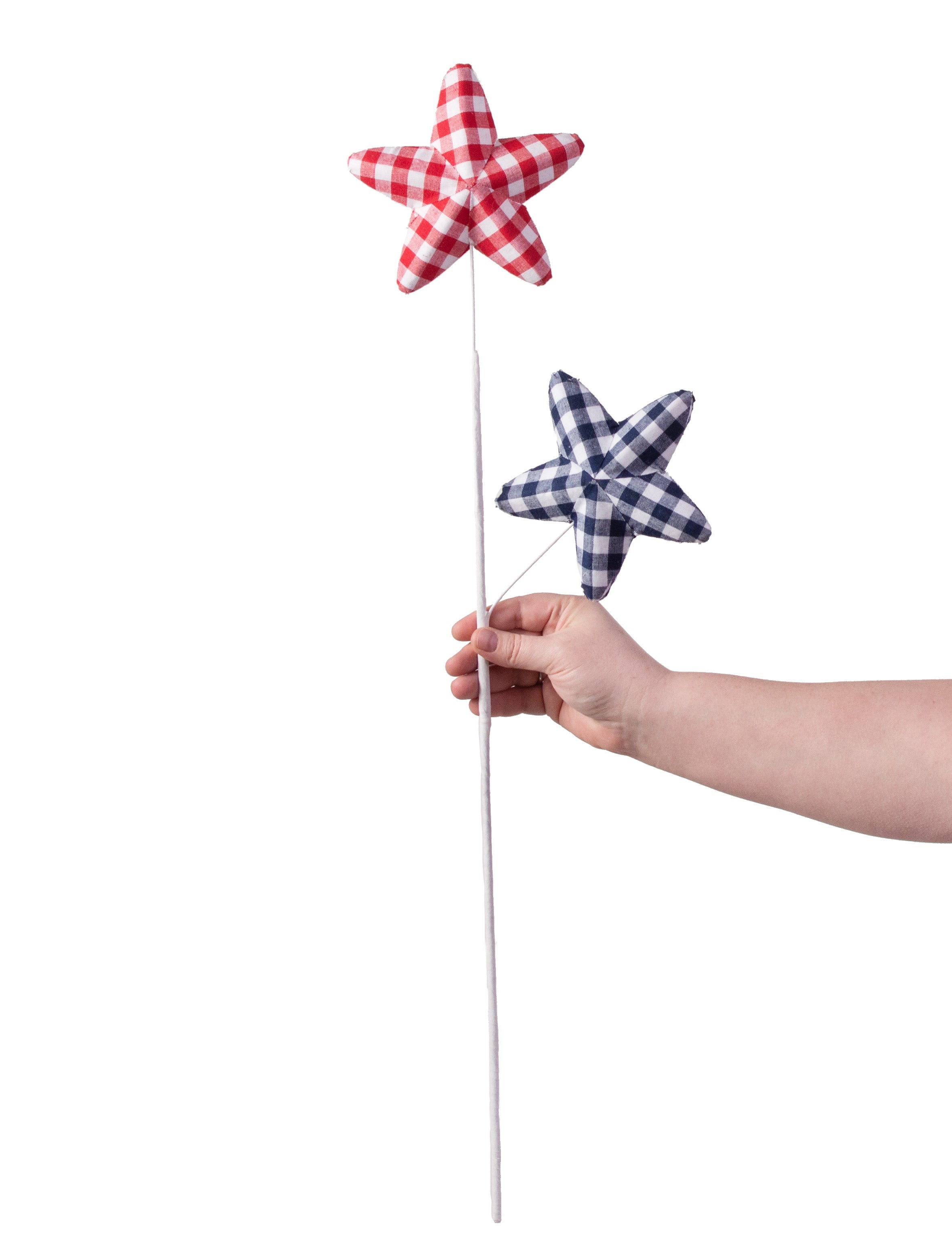 28" Gingham Star Spray: RWB detail photo 3