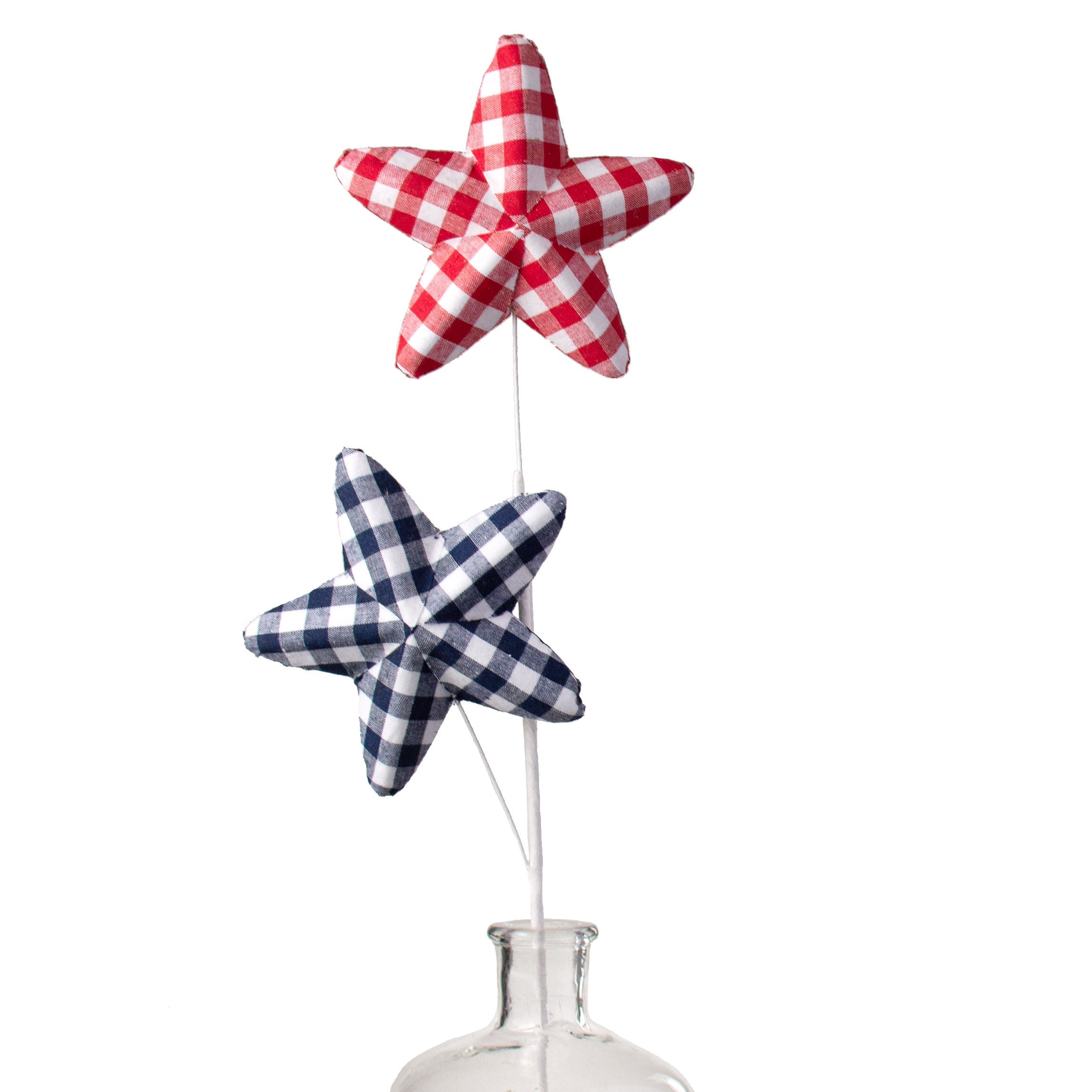 28" Gingham Star Spray: RWB Item Number: 74207RWB