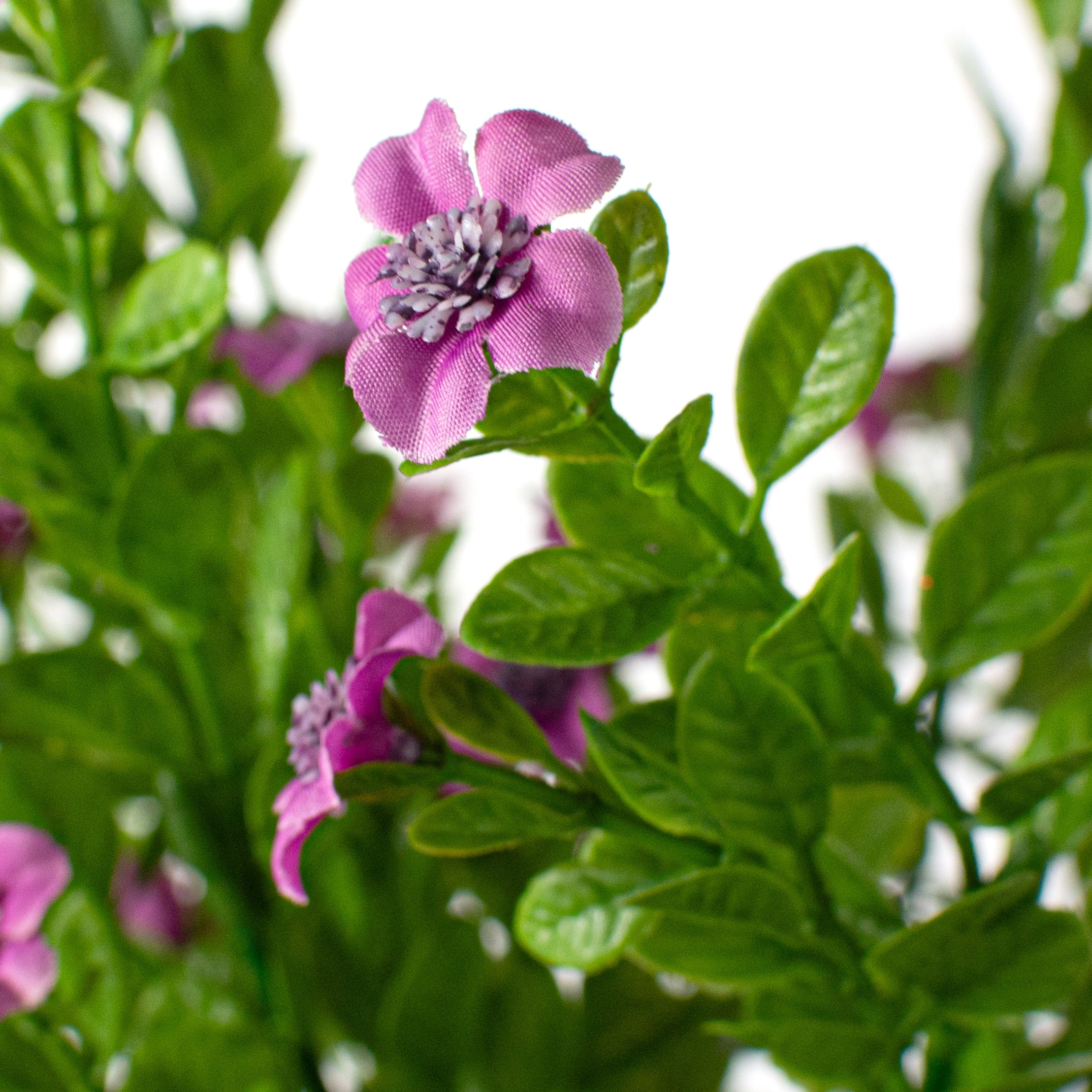 17" Small Flower Filler Bush: Purple