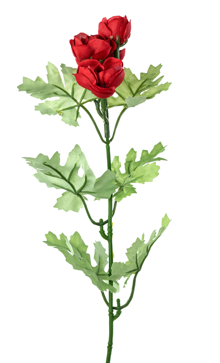 16" Mini Ranunculus Bush: Red (9 Stem)